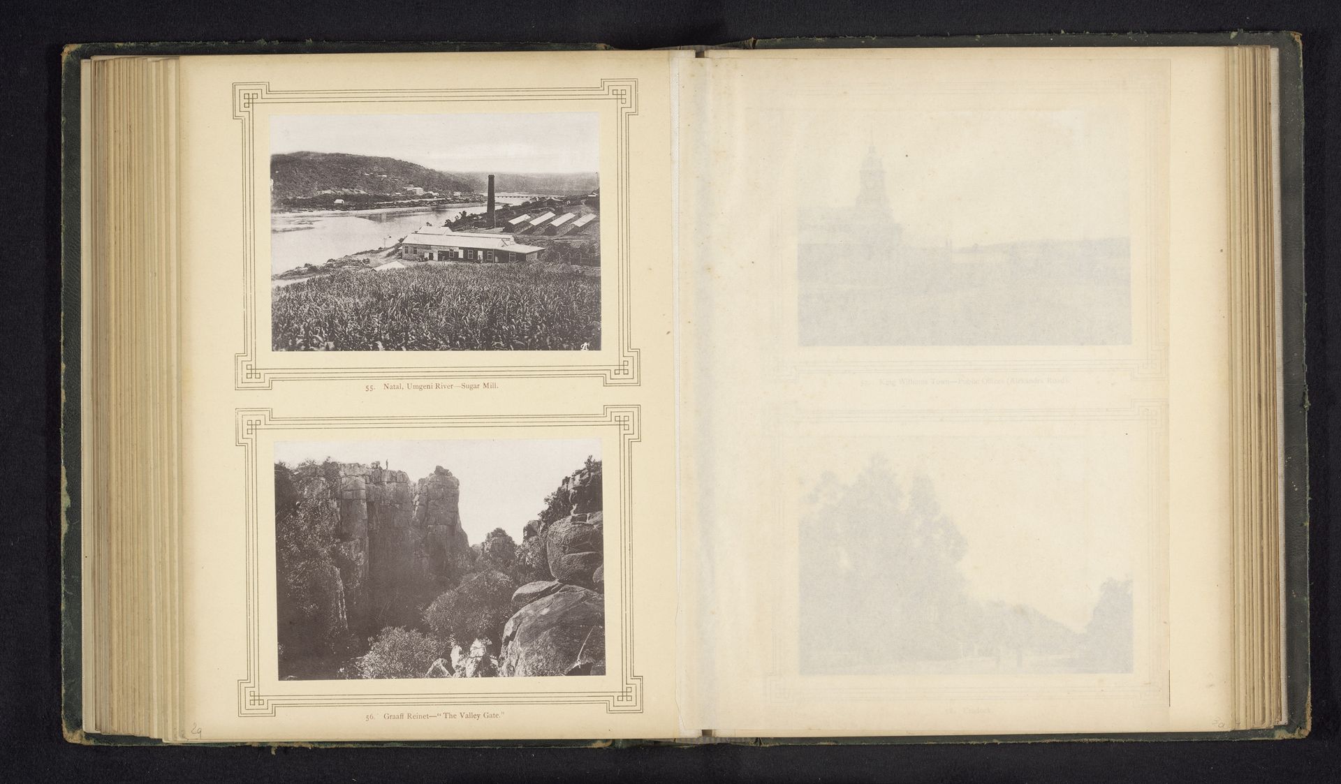 ['Natal, Umgeni River-sugar mill', 'Graaff Reinet-"The valley Gate"'] by Sam Alexander