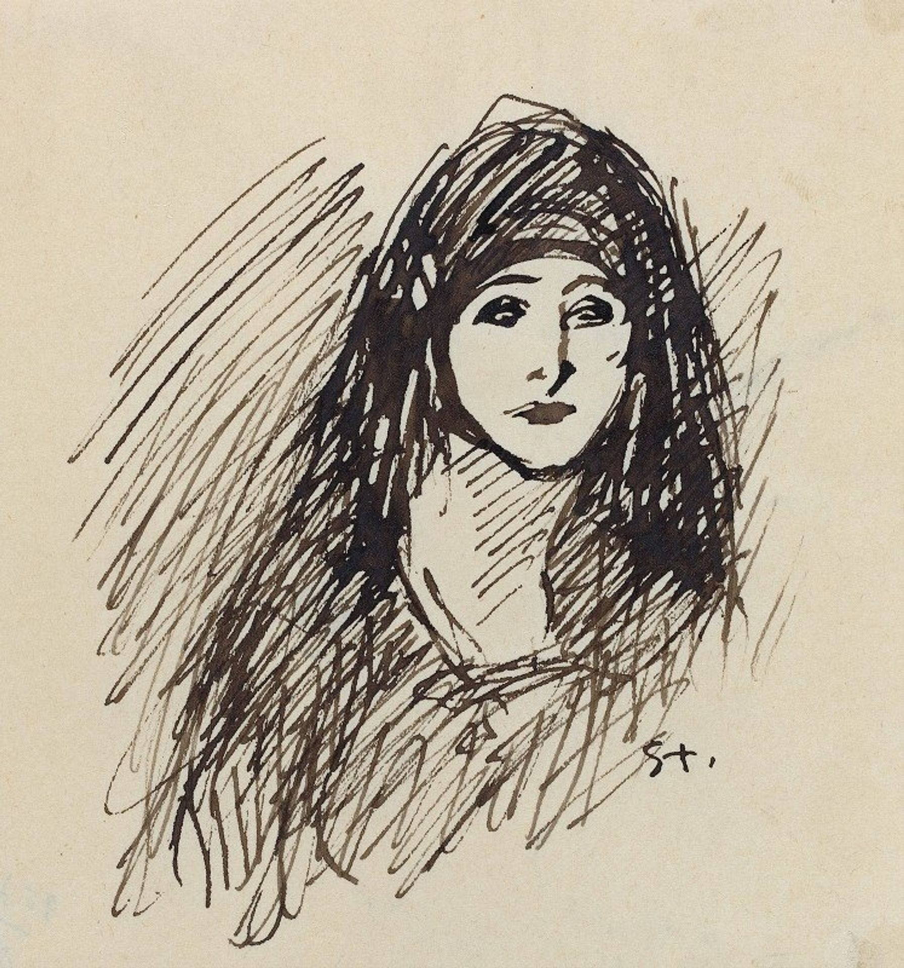 Portrait of the Artist’s Wife by Théophile Alexandre Steinlen