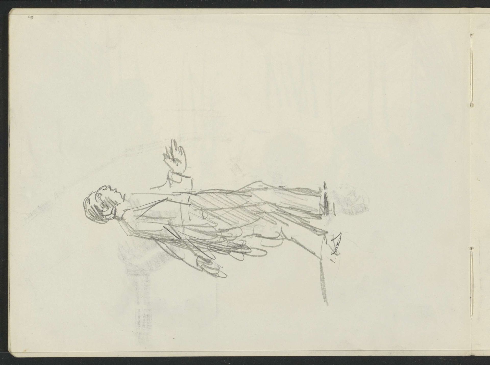 Man, in profiel by Isaac Israels