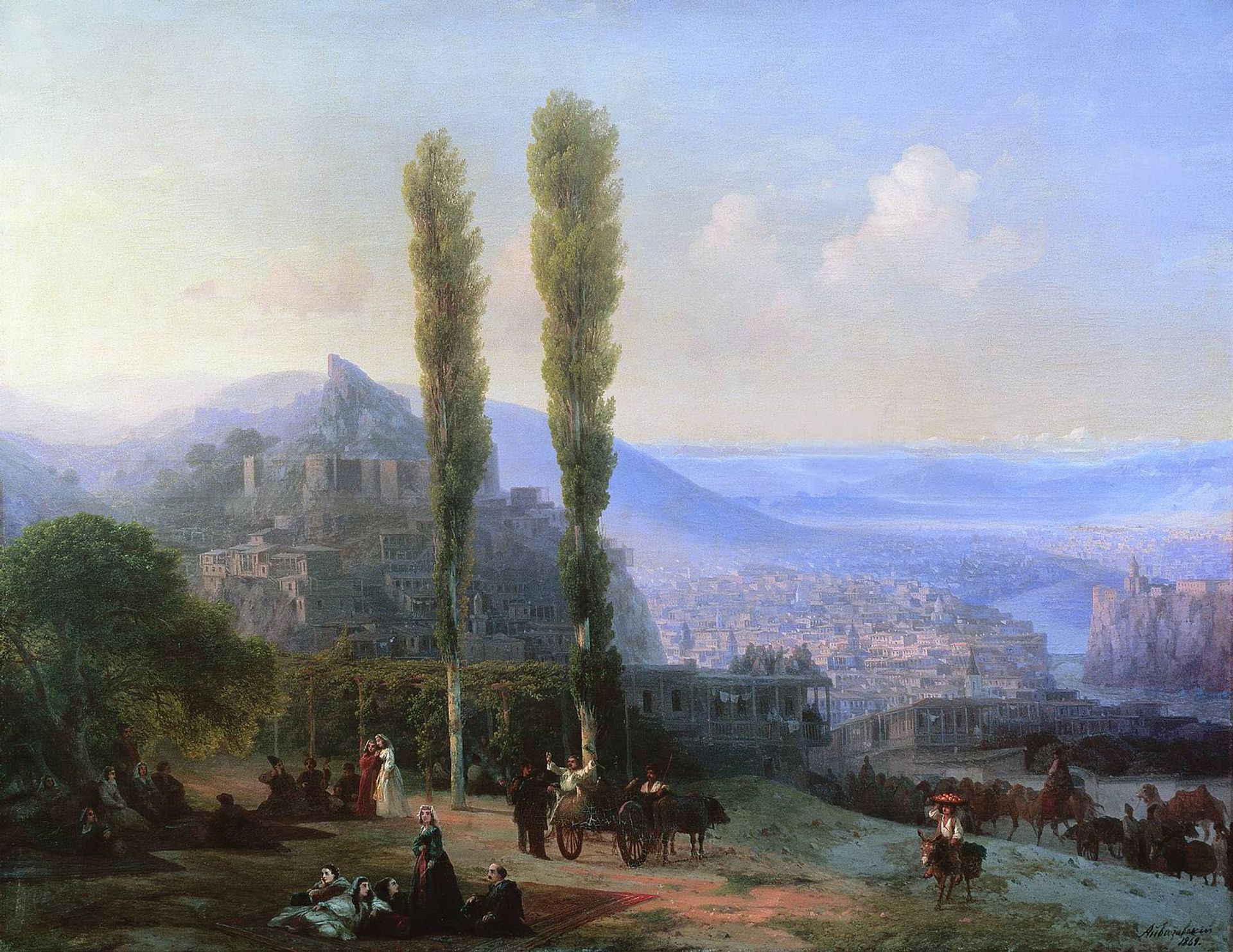View of Tiflis by Ivan Konstantinovich Aivazovsky