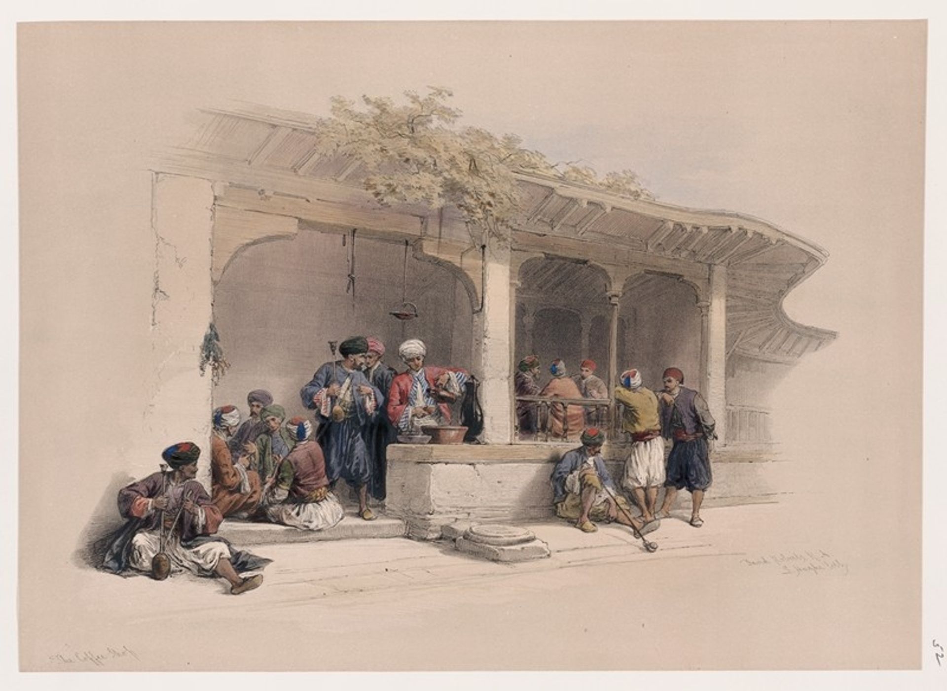 The coffee shop. by David Roberts