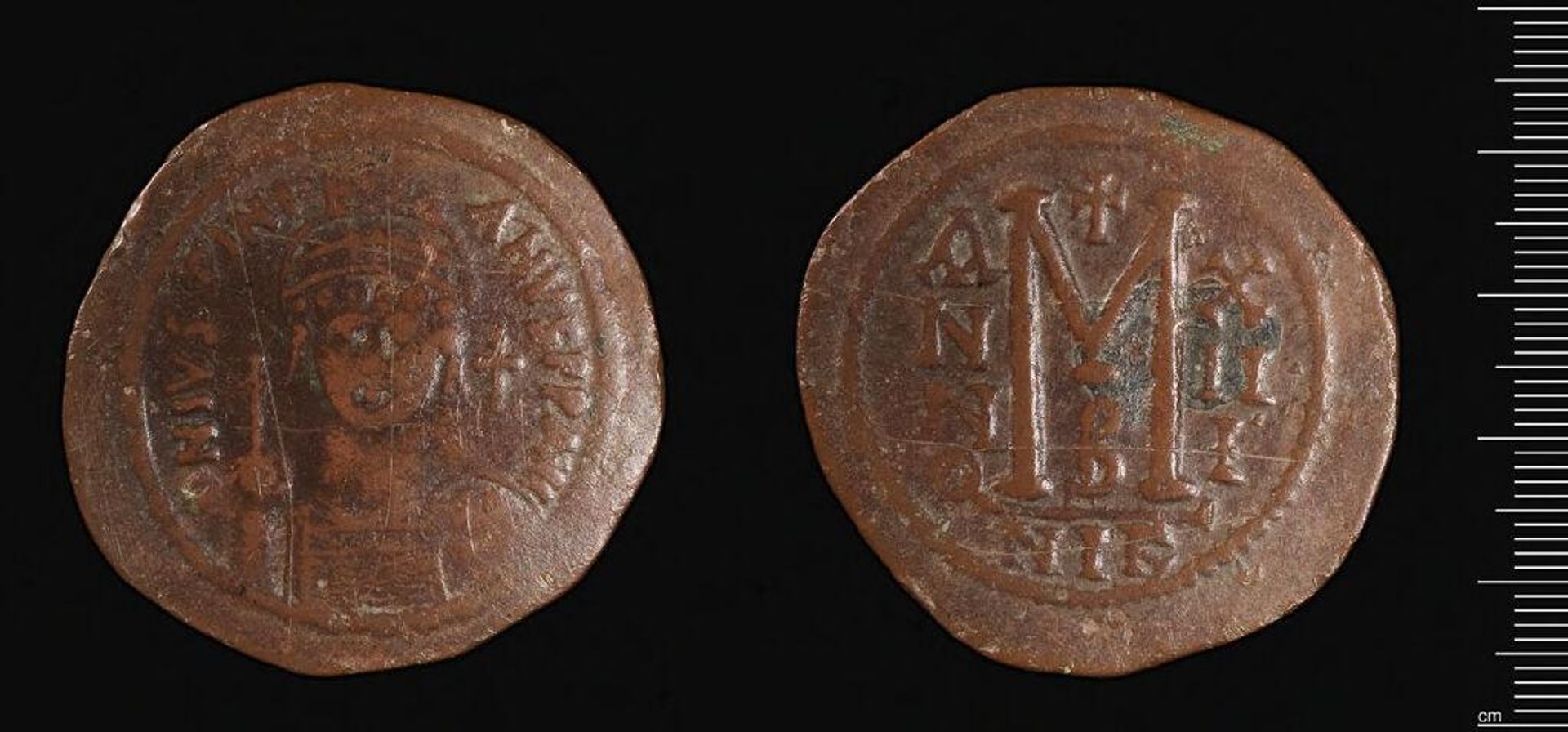 Coin of Justinian I by Justinian I