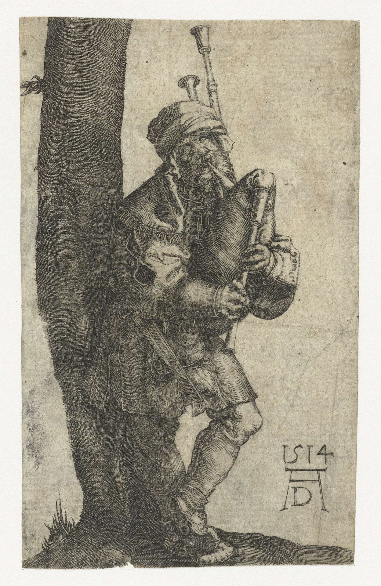 De doedelzakspeler by Anonymous