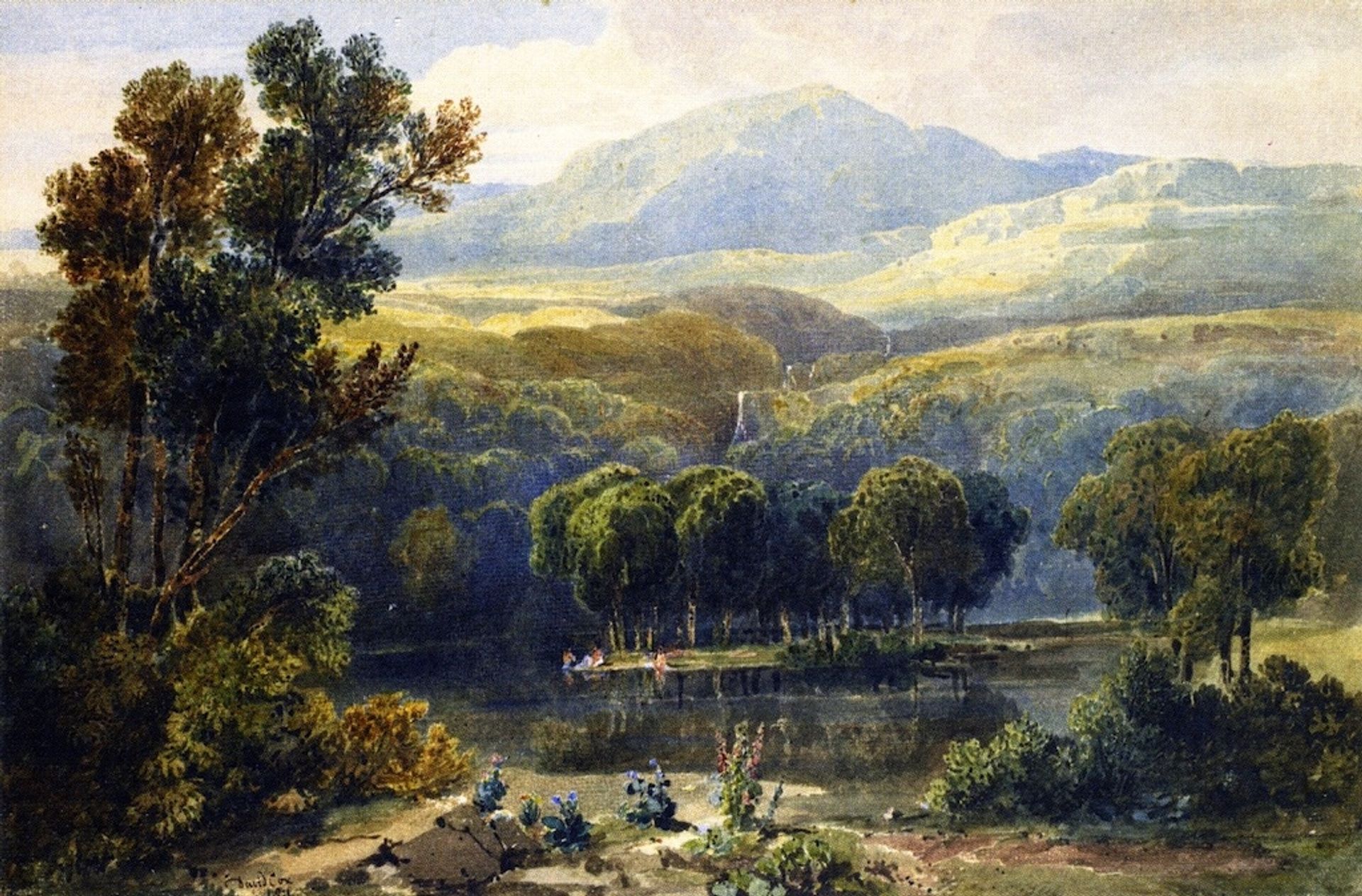 Lake Scene, North Wales by David Cox