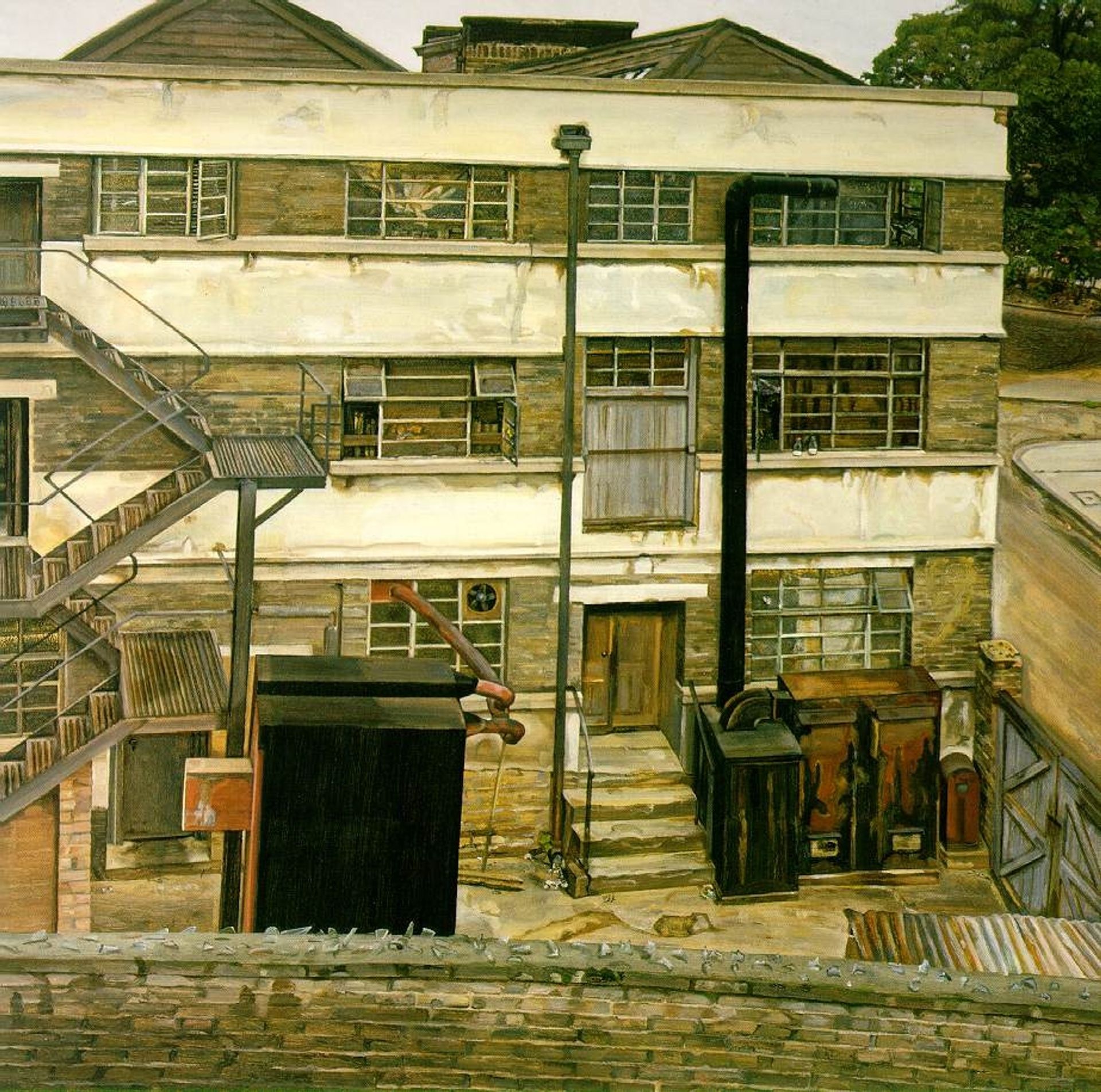Factory in North London by Lucian Freud