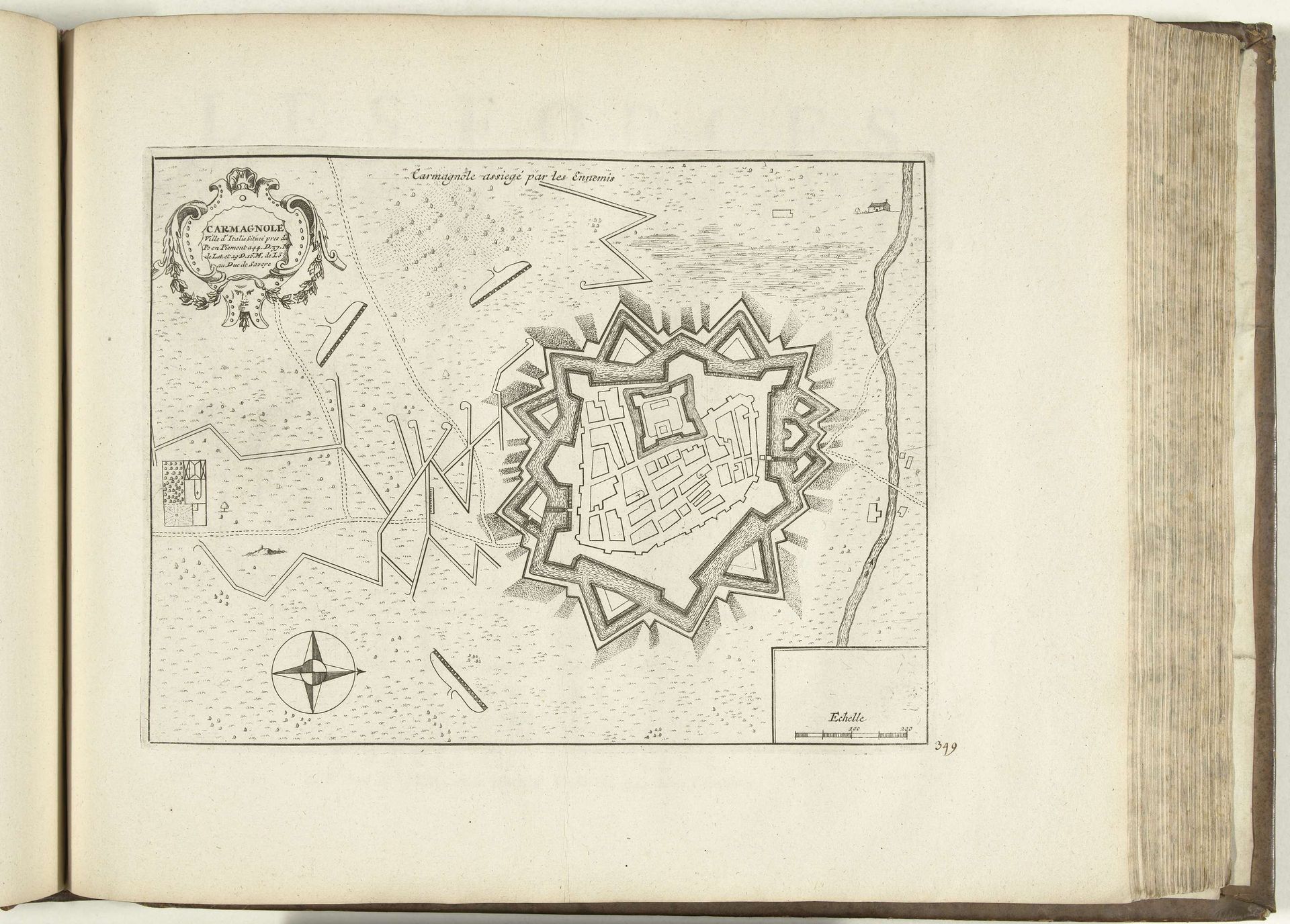 Plattegrond van Carmagnola, 1726 by Anonymous