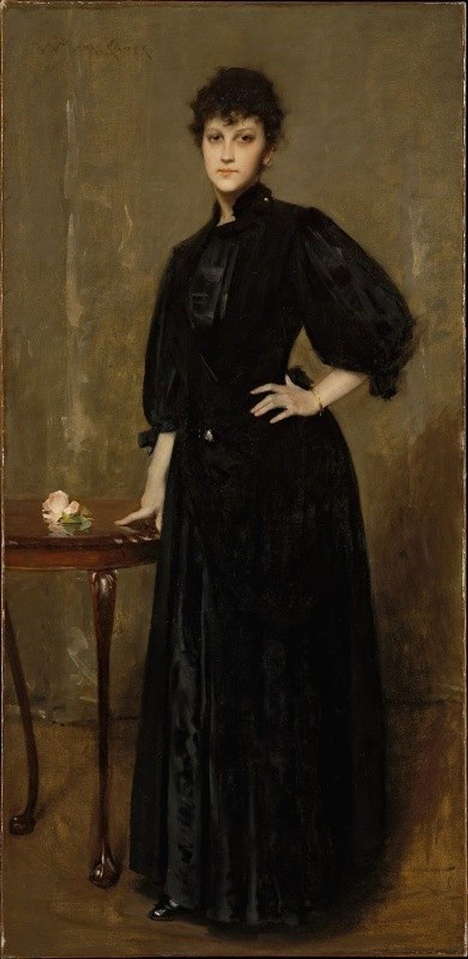 Lady in Black by William Merritt Chase
