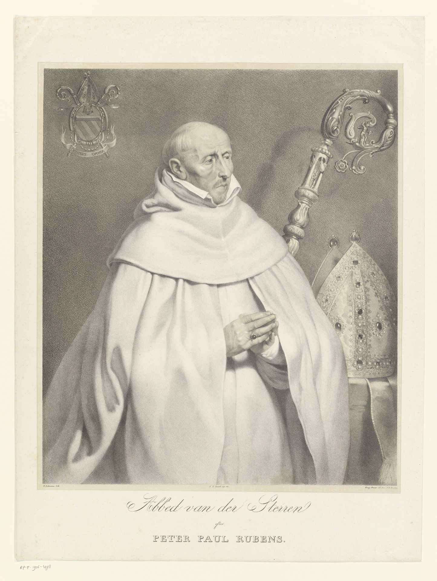 Portret van Matthaeus Yrsselius by Edvard Lehmann