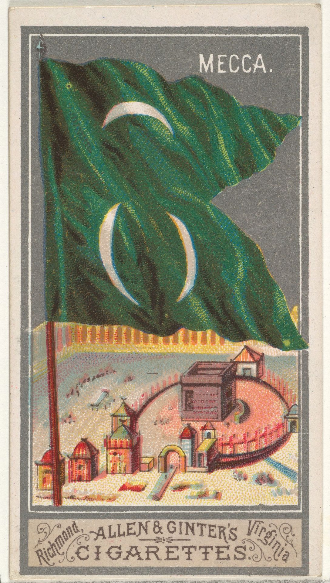 Mecca, from the City Flags series (N6) for Allen & Ginter Cigarettes Brands by Allen & Ginter
