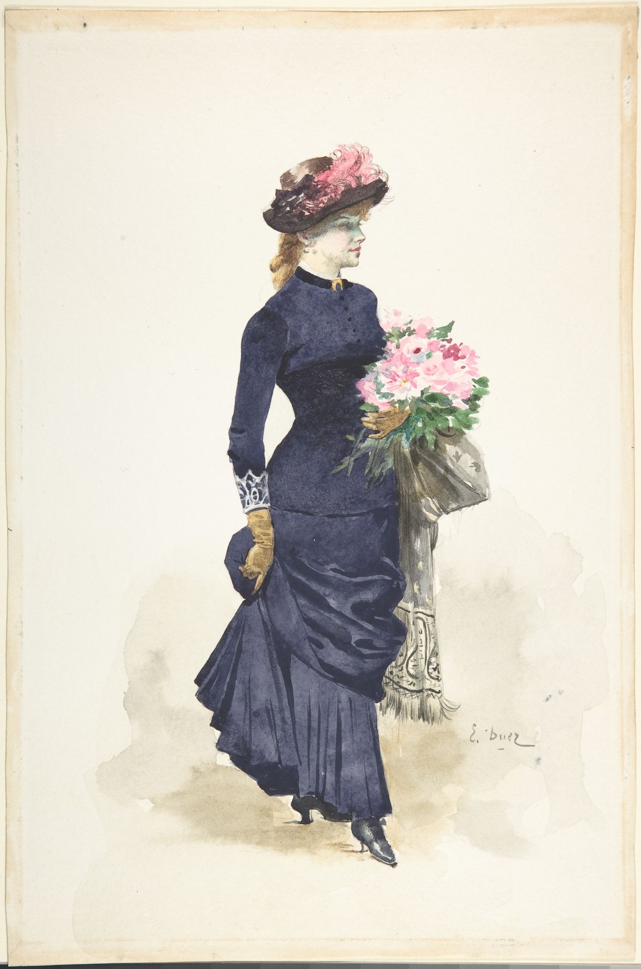 The Bouquet by Ernest-Ange Duez