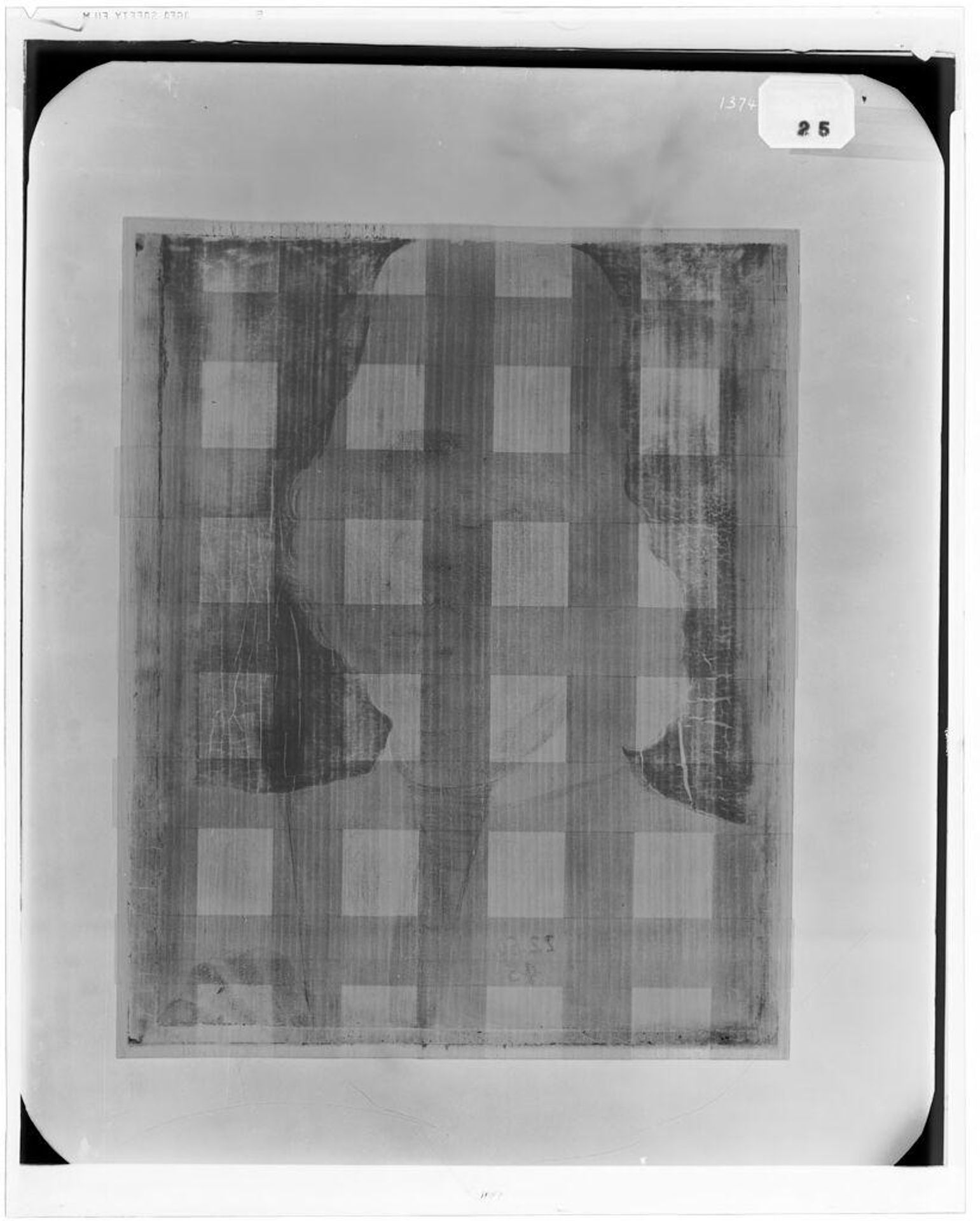 X-radiograph(s) of "Man with Arrow" by Artist of original: Hans Memling