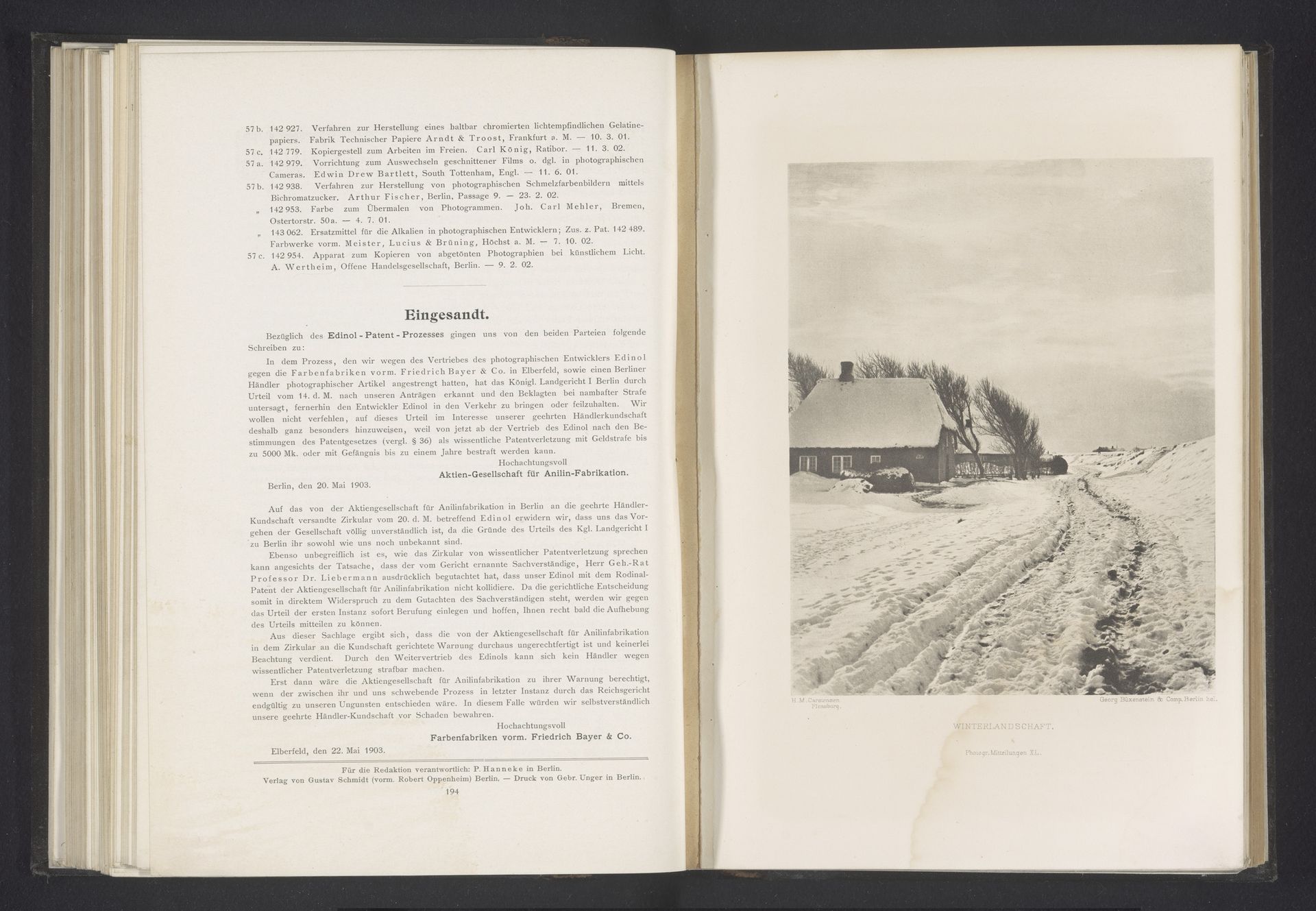 Winterlandschap by H.M. Carstensen