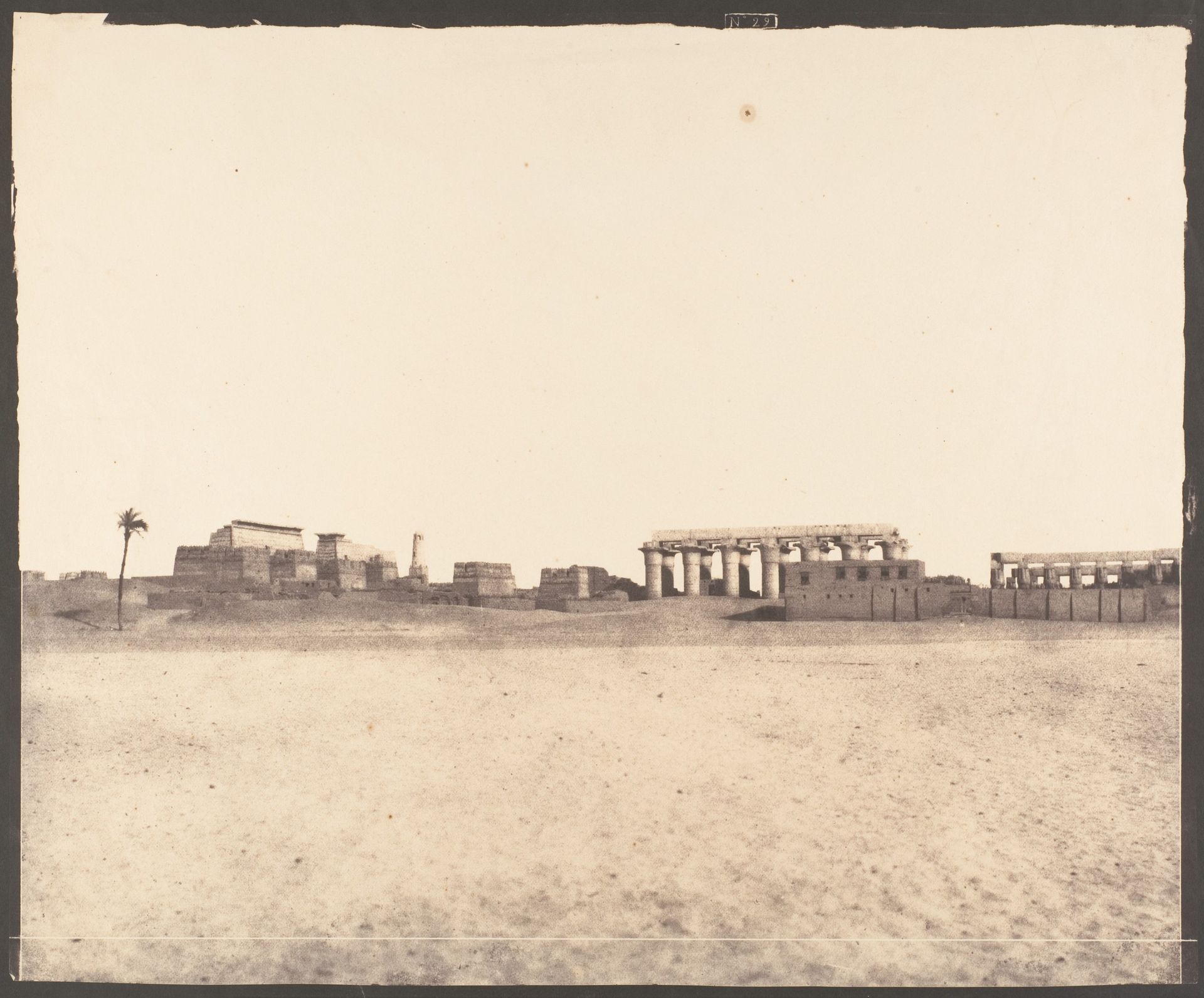 Louksor (Thèbes), Vue Générale des Ruines by Félix Teynard