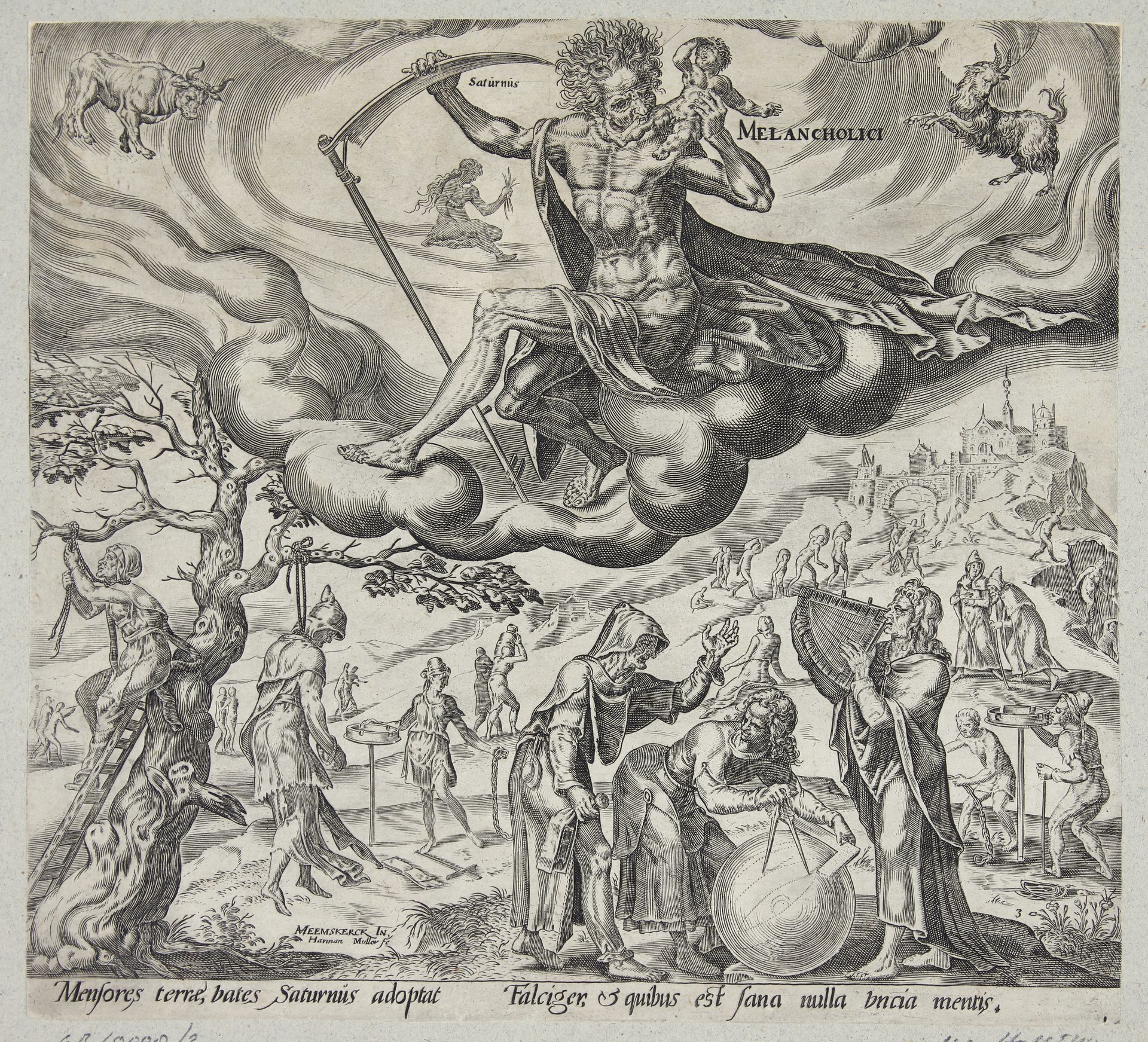 The melancholic temperament by Harmen Jansz. Muller