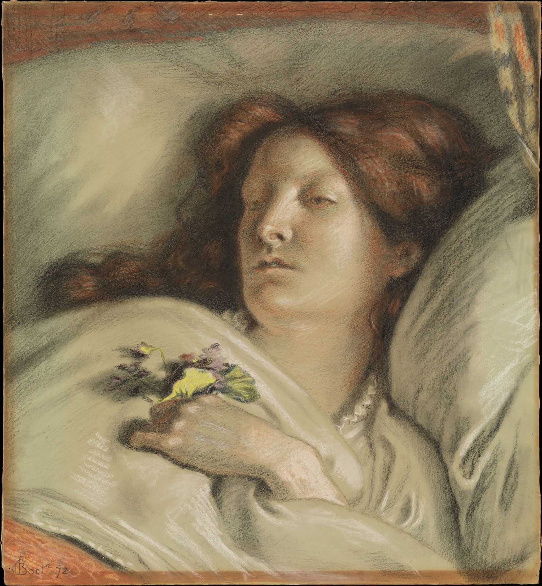 The Convalescent (A Portrait of the Artist's Wife) by Ford Madox Brown