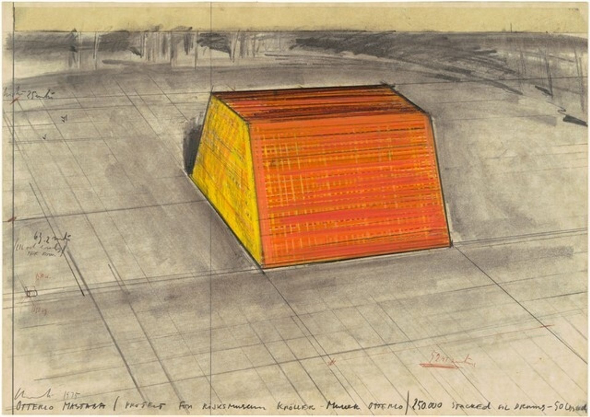 Otterlo Mastaba, Project for the Rijksmuseum, Kröller-Müller, Otterlo by Christo