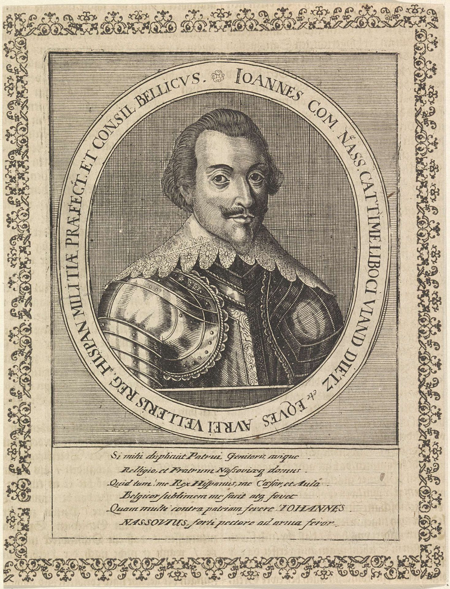 Portret van Johan VIII, graaf van Nassau-Siegen by Anonymous