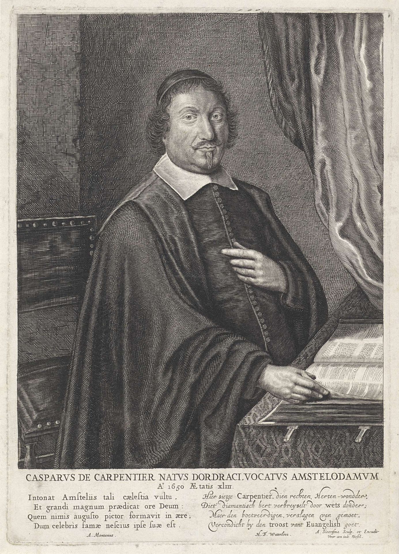 Portret van Caspar de Carpentier by Anthonie Heeres Siverdtsma