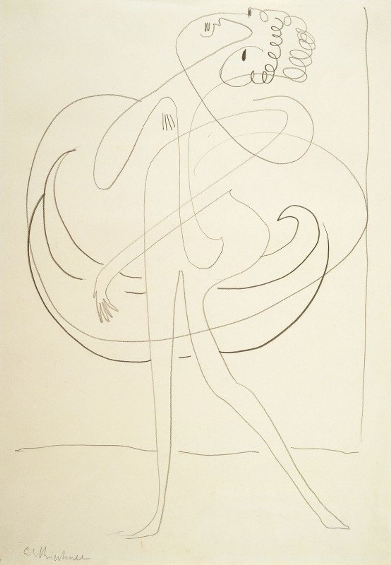 A Dancer by Ernst Ludwig Kirchner