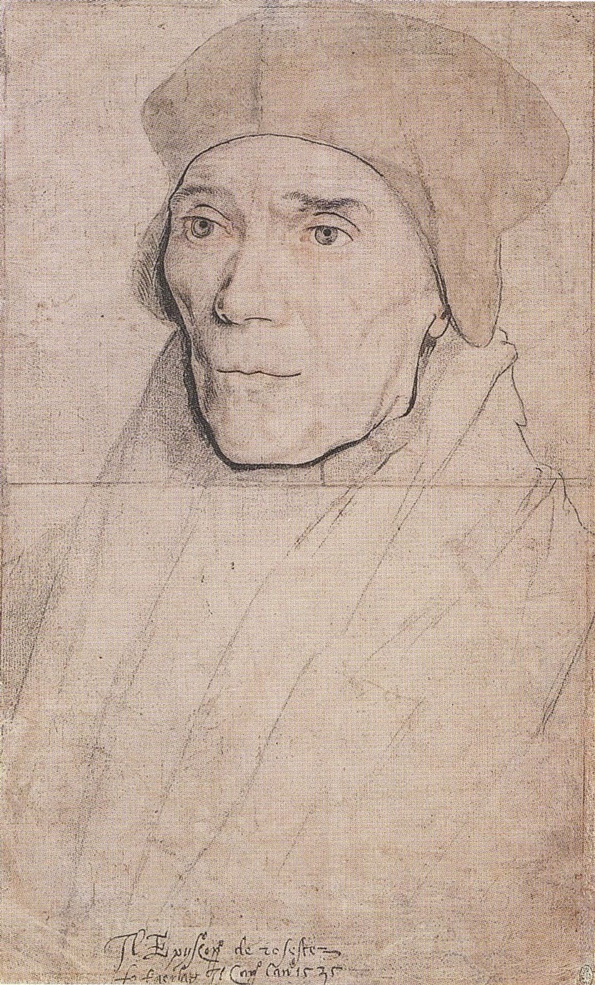 Portrait of Bishop John Fisher by Hans Holbein the Younger