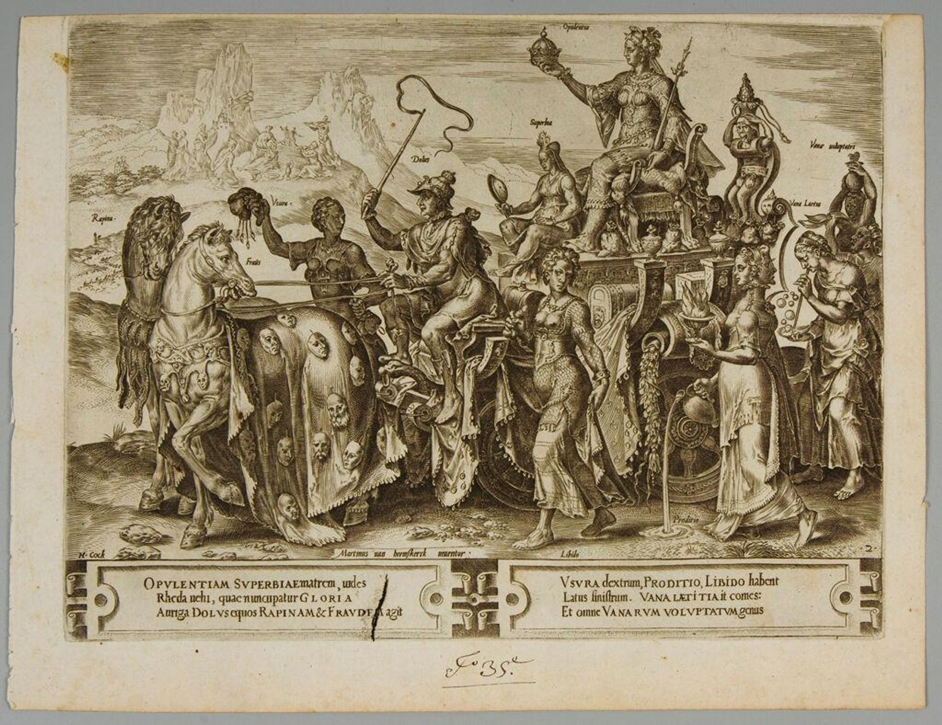 The Triumph of Riches by Cornelis Cort
