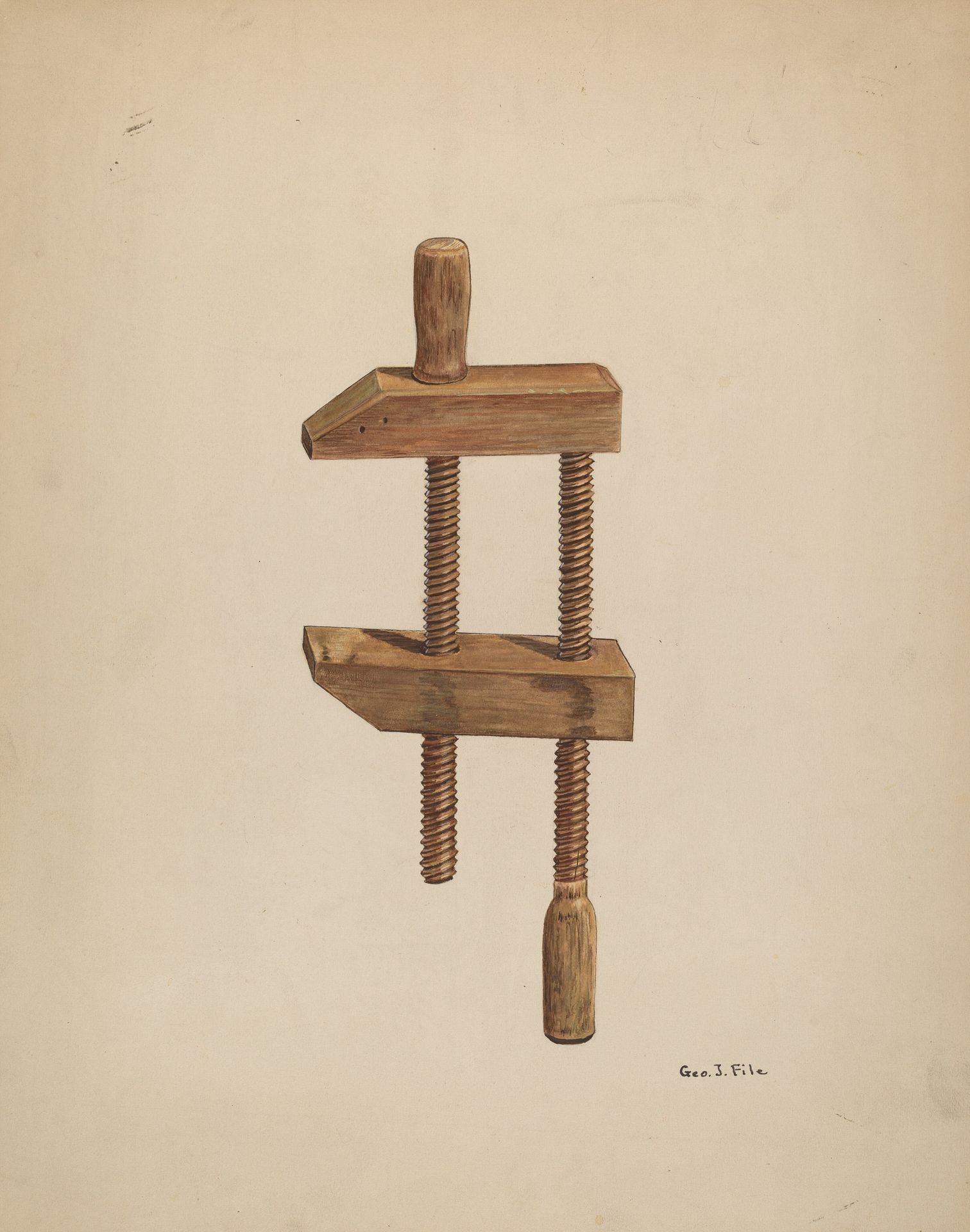 Walnut Screw Clamp by George File
