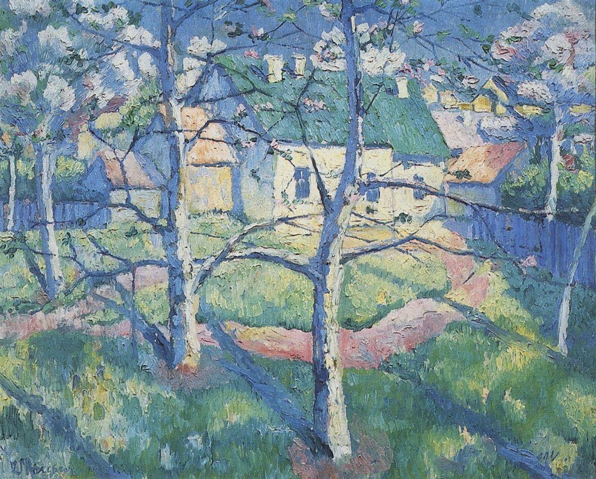 Apple Trees in Blossom by Kazimir Malevich