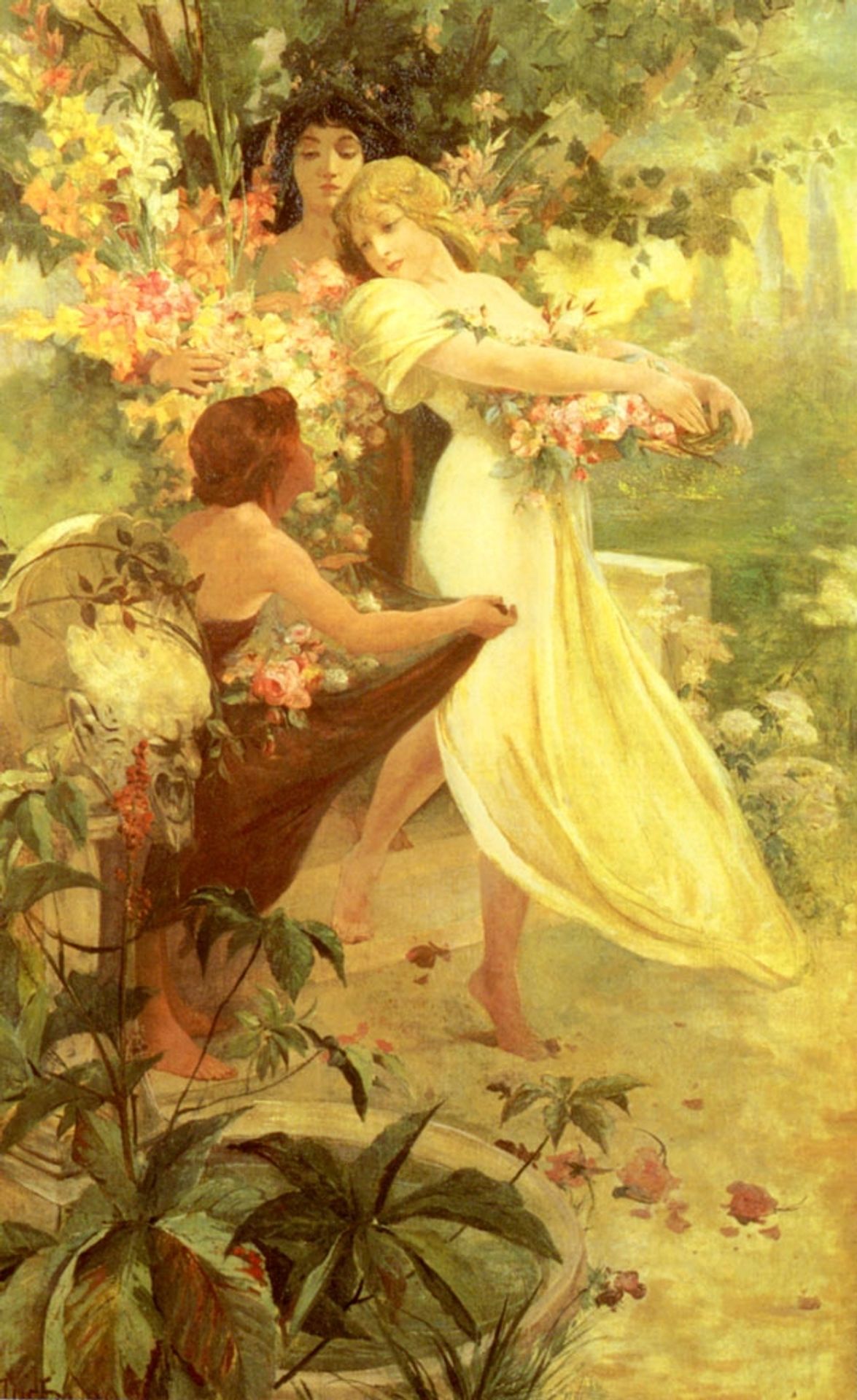 Spirit Of Spring by Alphonse Mucha
