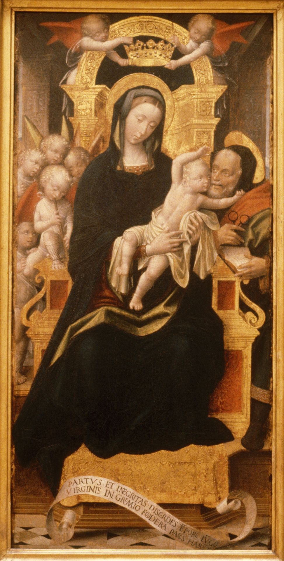 The Holy Family with Angels by Defendente Ferrari