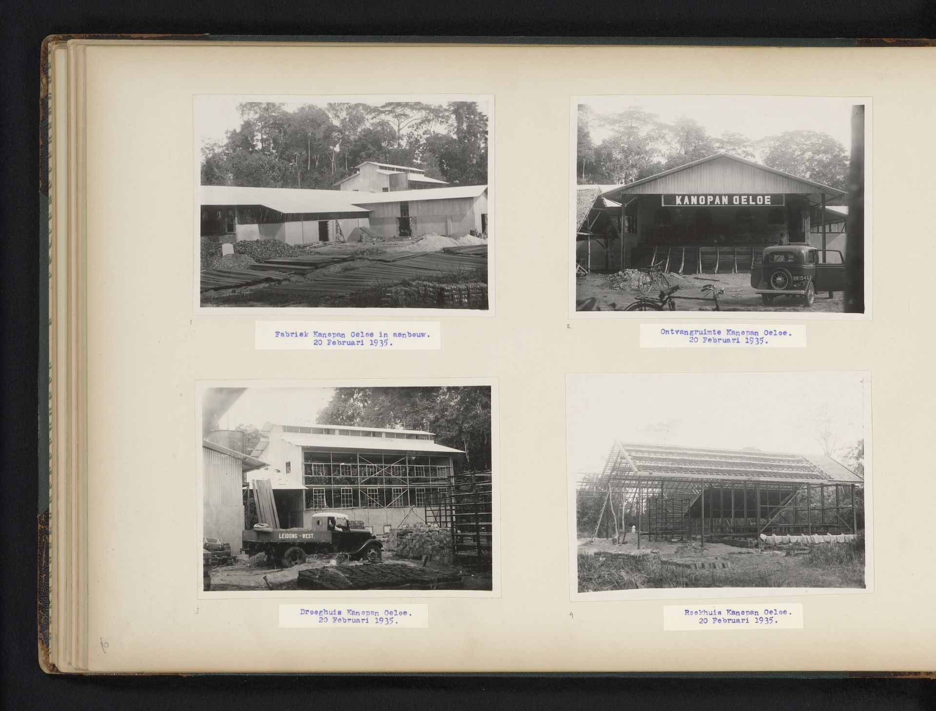 Bedrijfsgebouwen op Kanopan Oeloe, 1935 by Anonymous