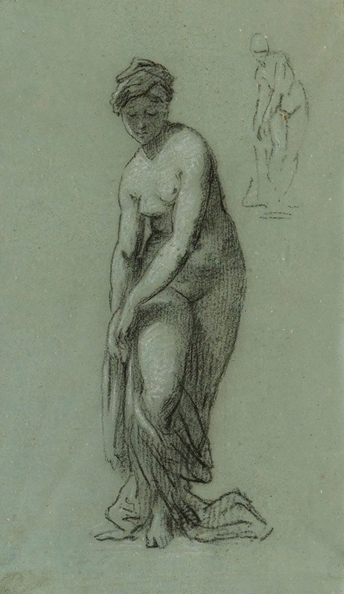 Jeune femme se déshabillant by Pierre-Paul Prud'hon