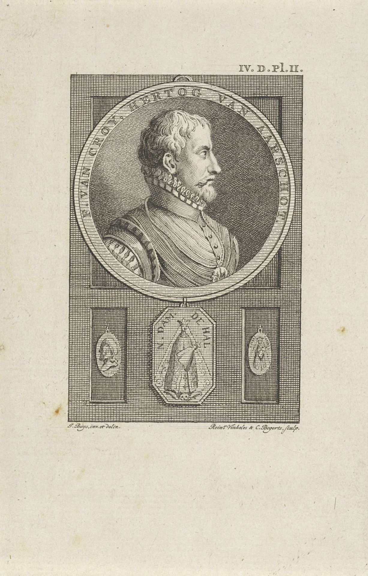 Portret van Filips III van Croÿ, hertog van Aarschot, prins van Chimay by Reinier Vinkeles