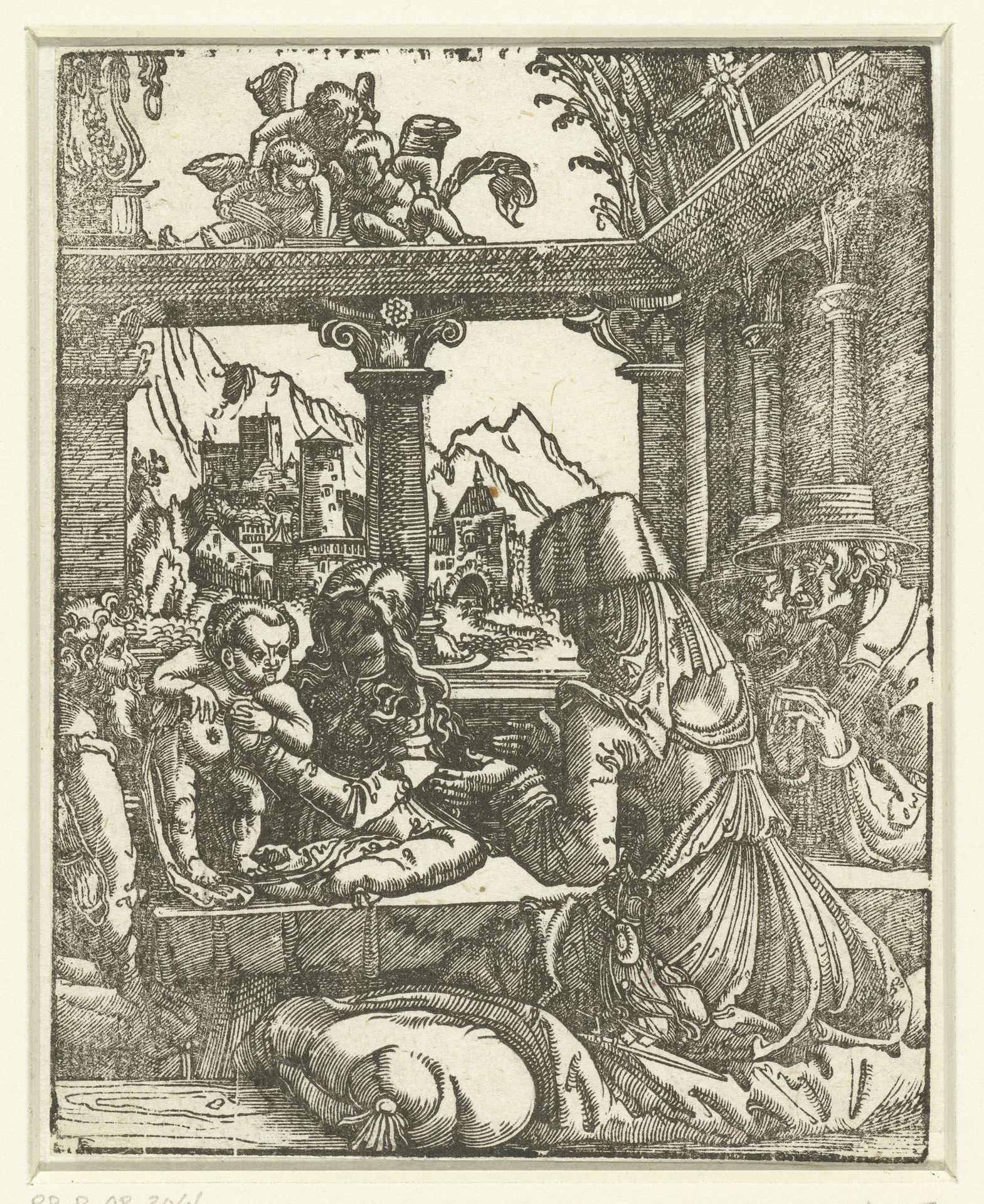 De Heilige Familie met Anna by Albrecht Altdorfer