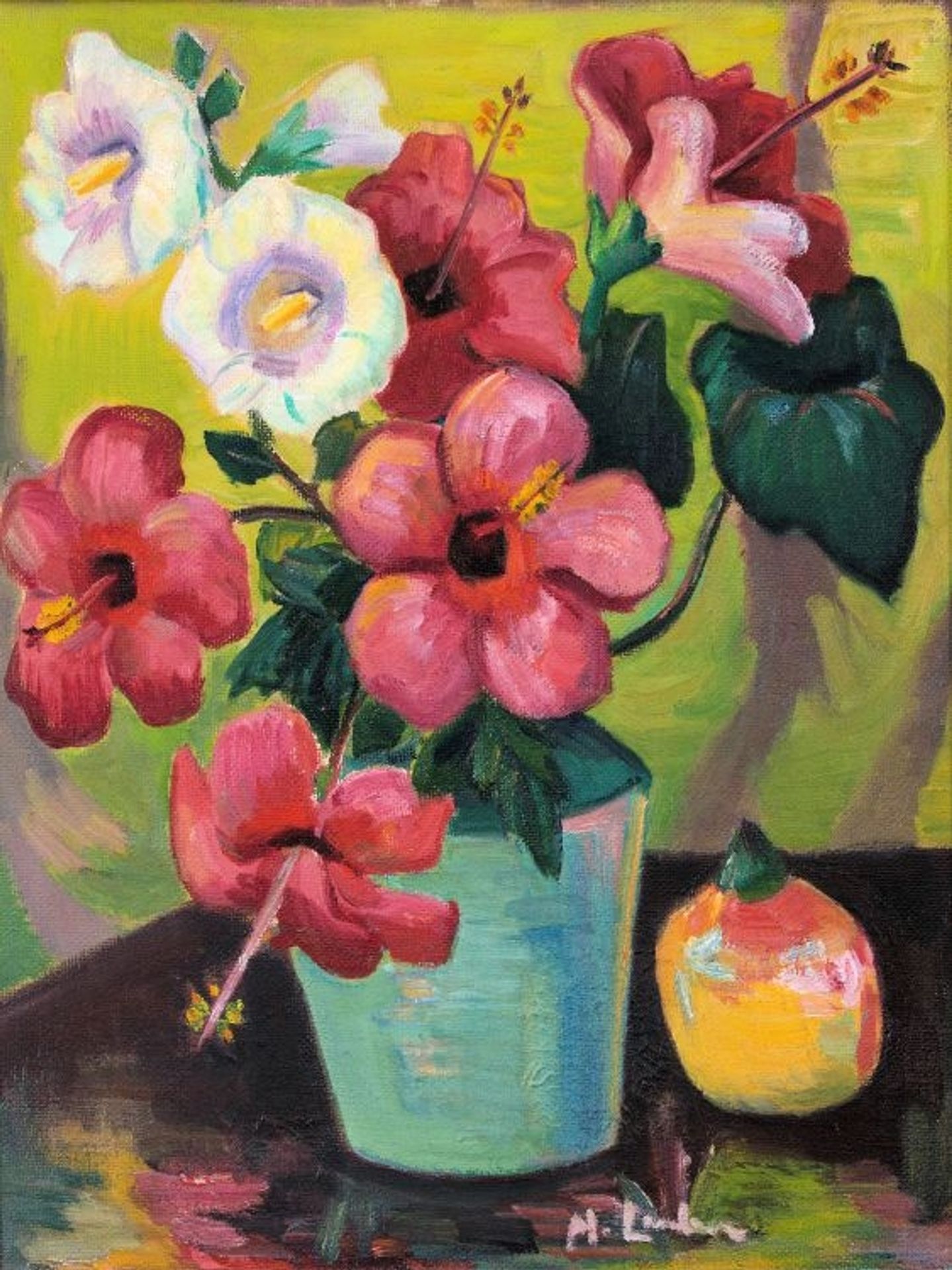 Hibisci En Stokrose by Maggie Laubser