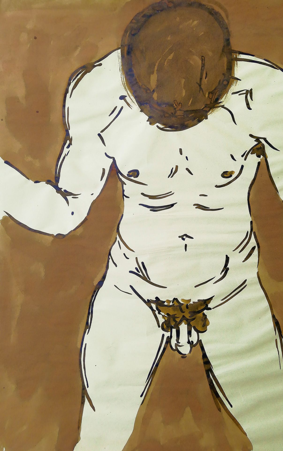 The man examines himself by Alfred Freddy Krupa