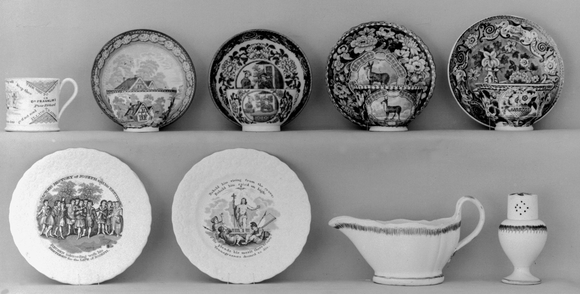 Cup and saucer by Enoch Wood