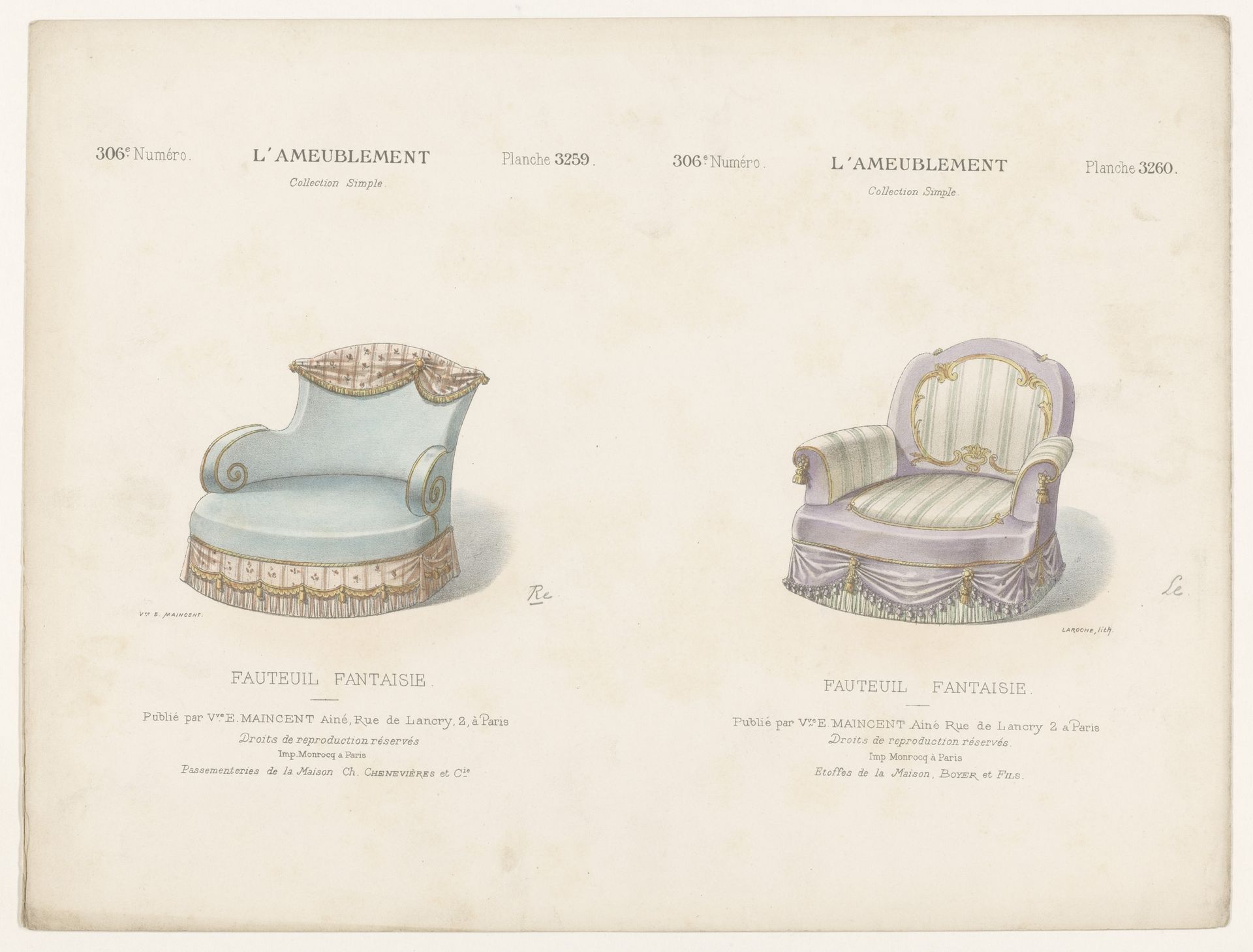 Twee fauteuils by Léon Laroche