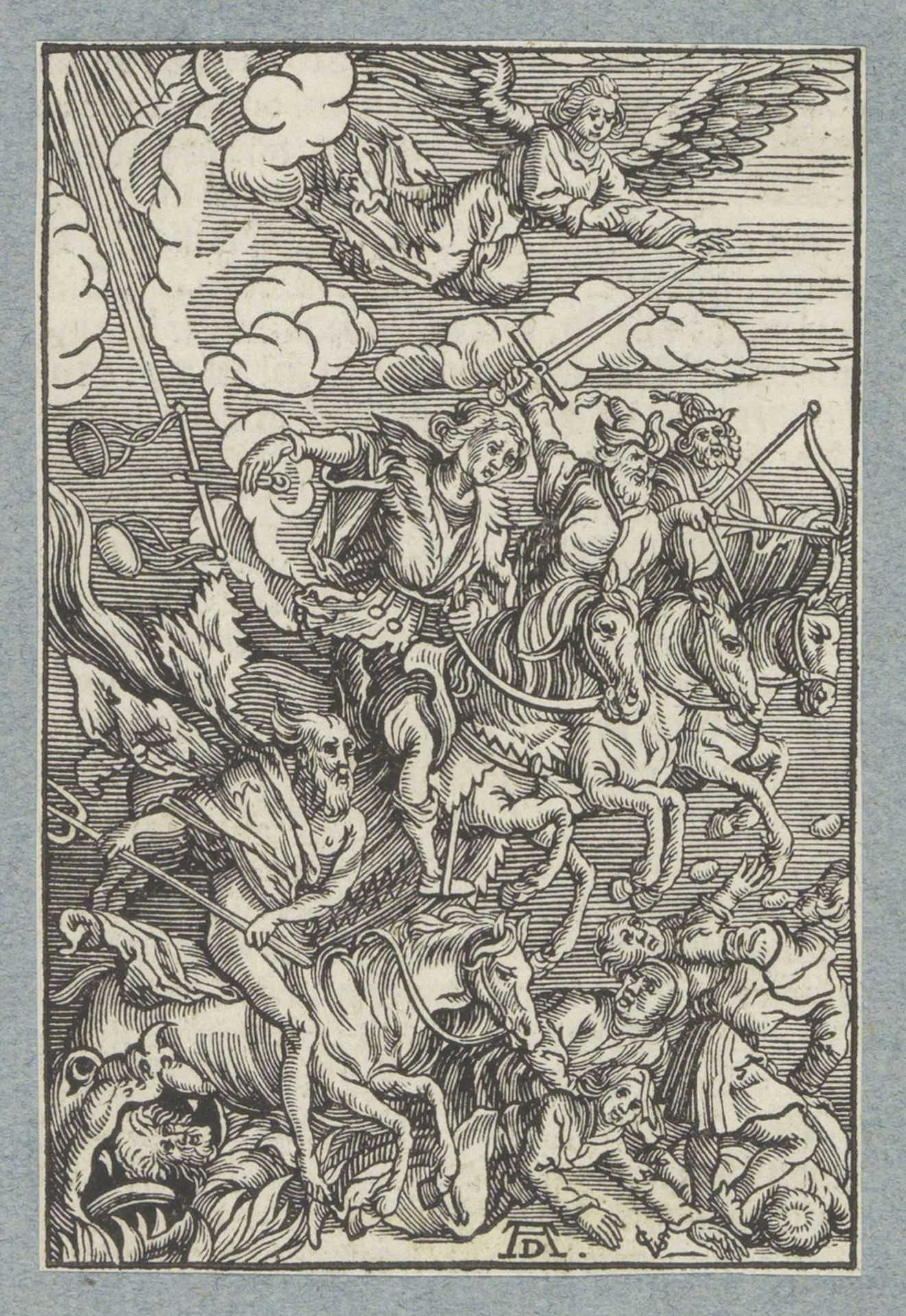 De vier ruiters van de apocalyps by Christoffel van (II) Sichem