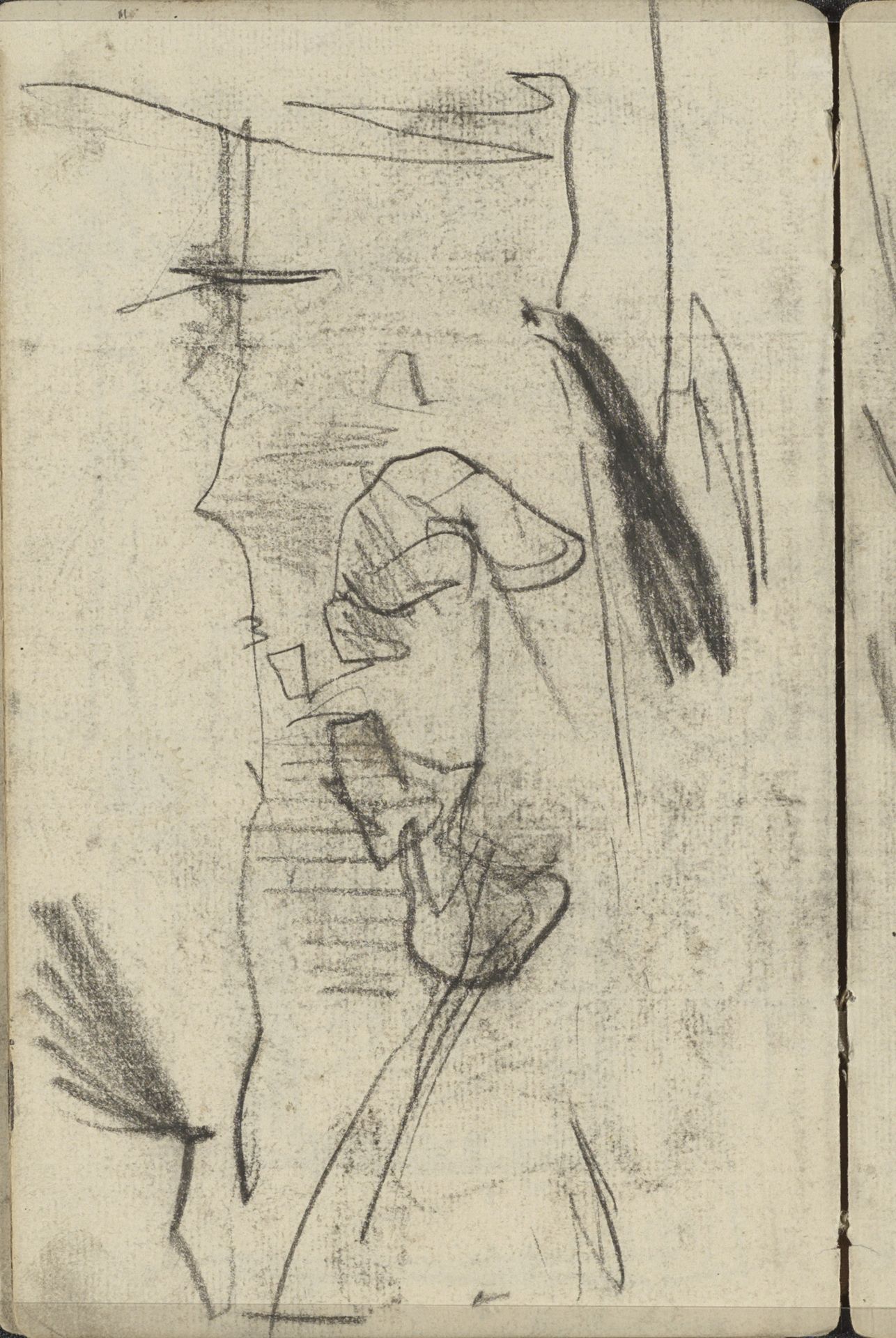 Studie, mogelijk van een landschap met figuren by George Hendrik Breitner