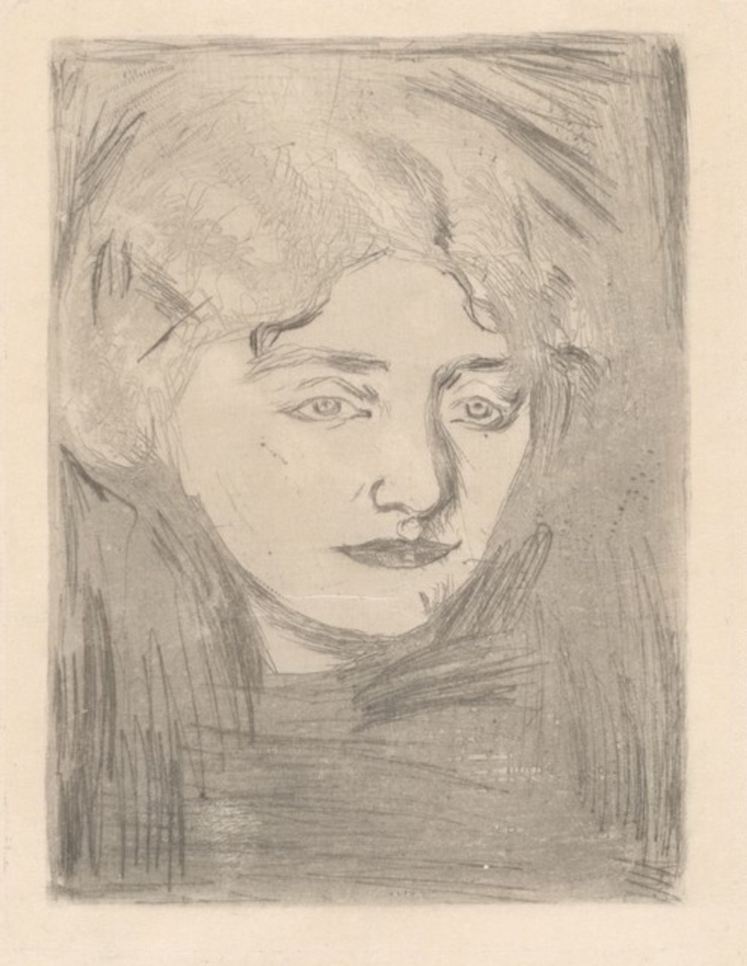 Portrait of Tulla Larsen by Edvard Munch