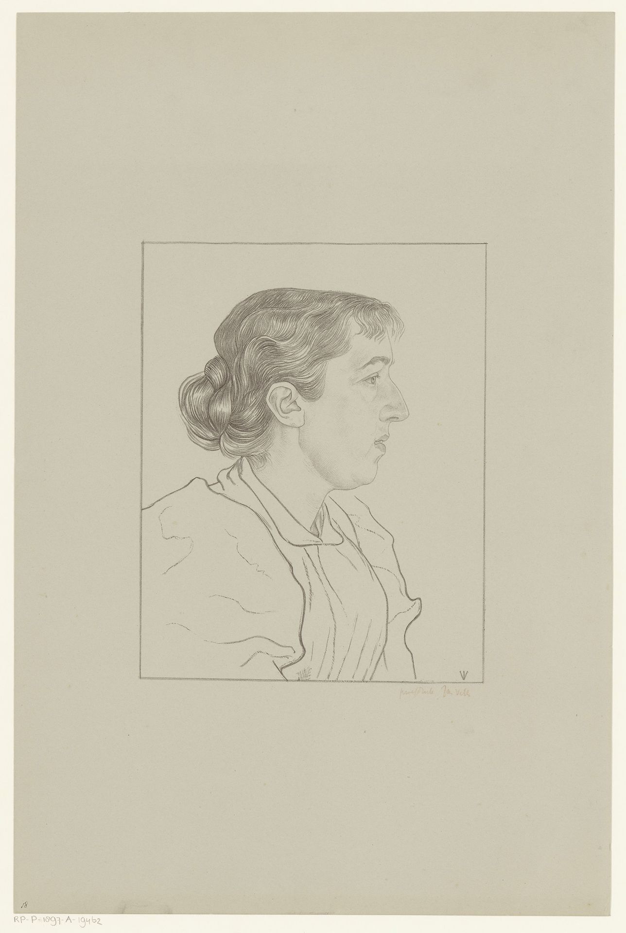 Portret van Hélène Swarth by Jan Veth