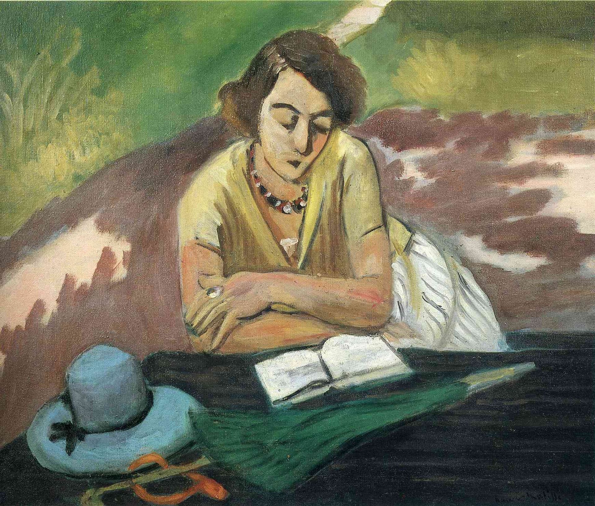 Reading Woman with Parasol by Henri Matisse