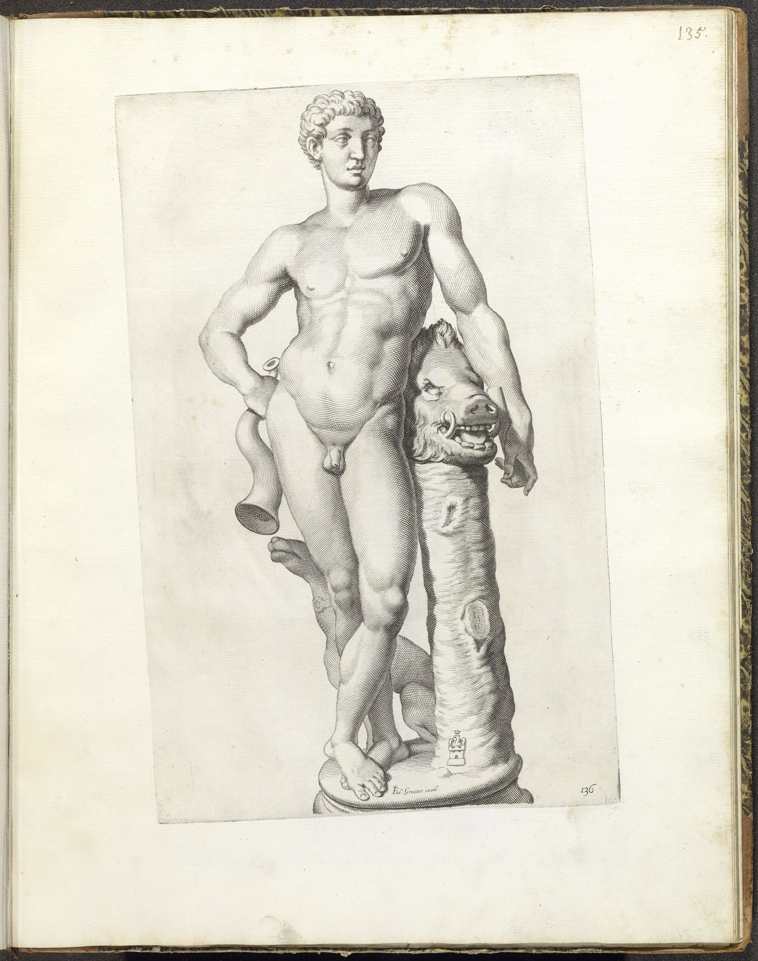Standbeeld van Meleager by Johann Friedrich Greuter