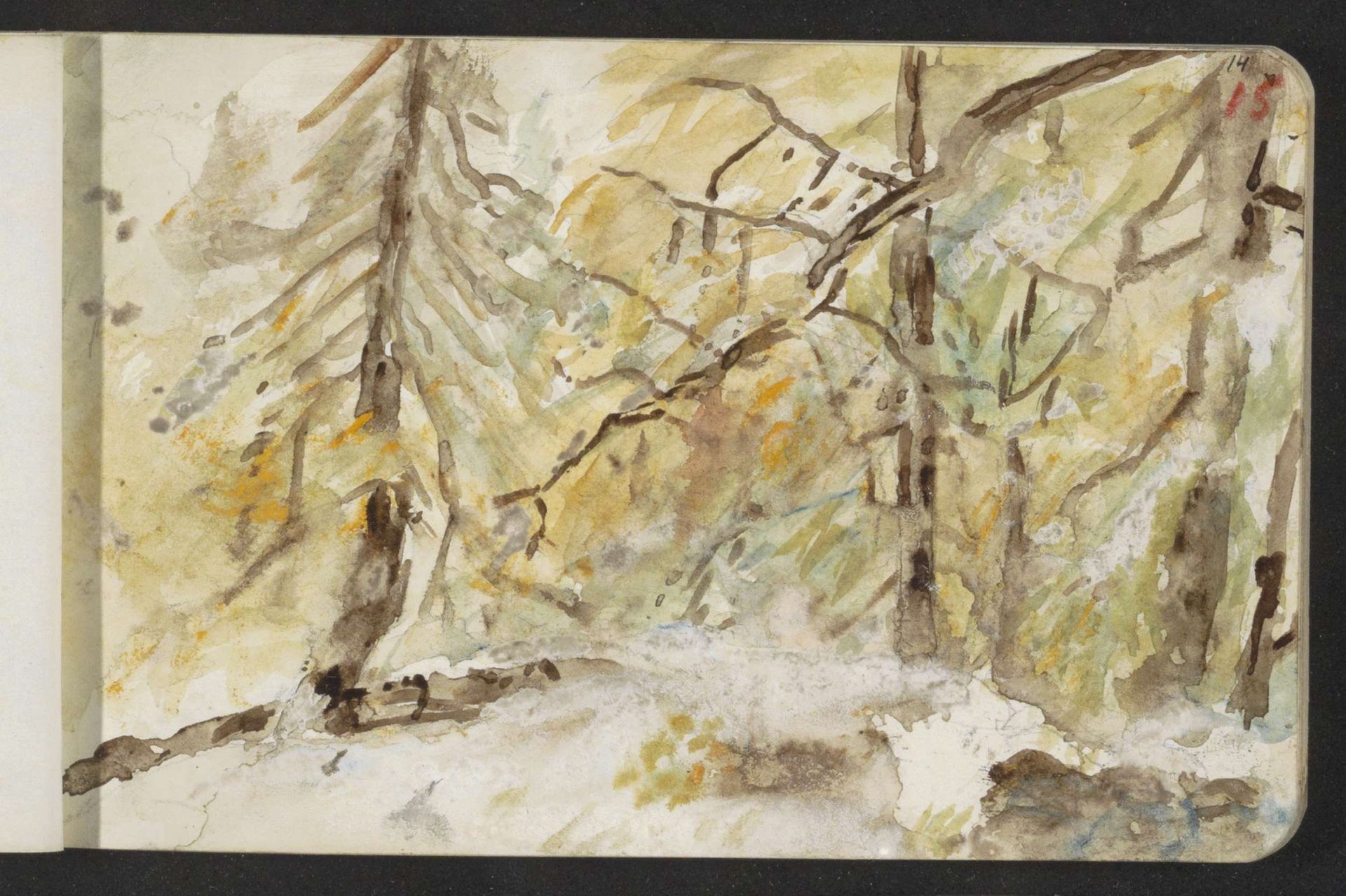 Bos in Pontresina by Jozef Israëls
