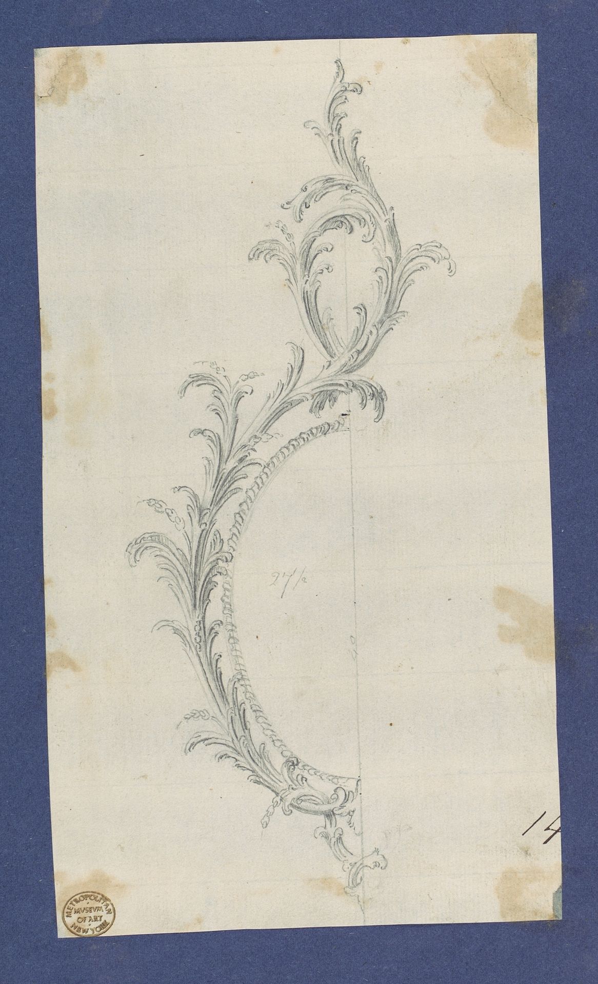 Pier Glass Frame, in Chippendale Drawings, Vol. I by Thomas Chippendale