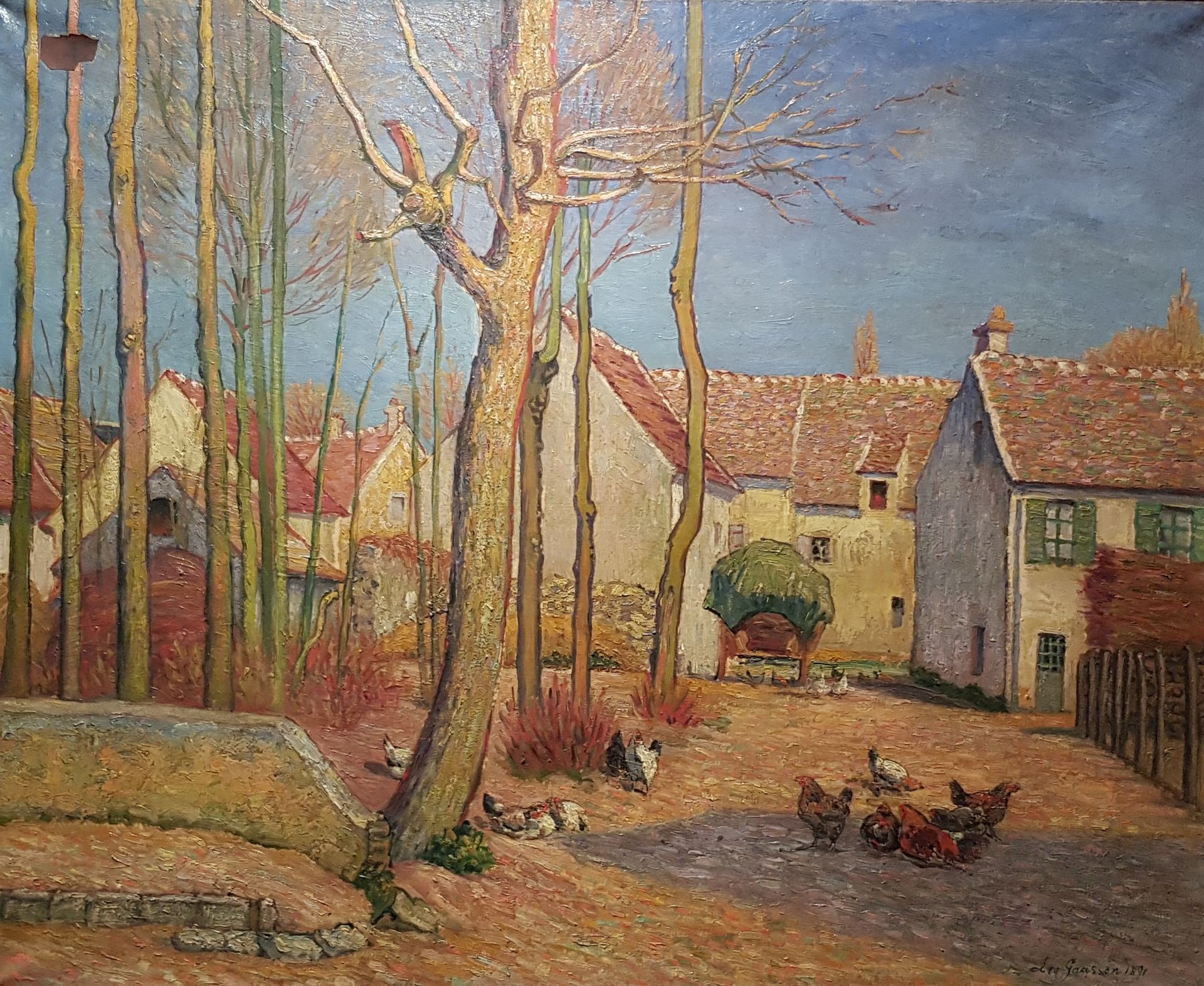 Cour de ferme by Léo Gausson