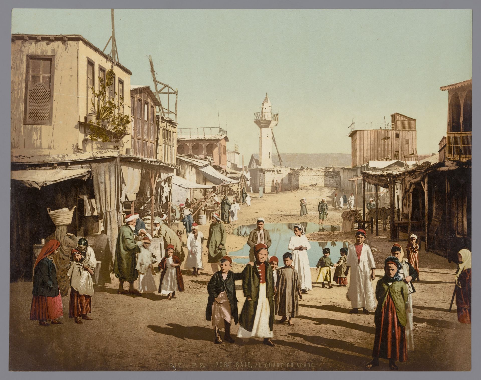 Arabische wijk in Port Said by Anonymous