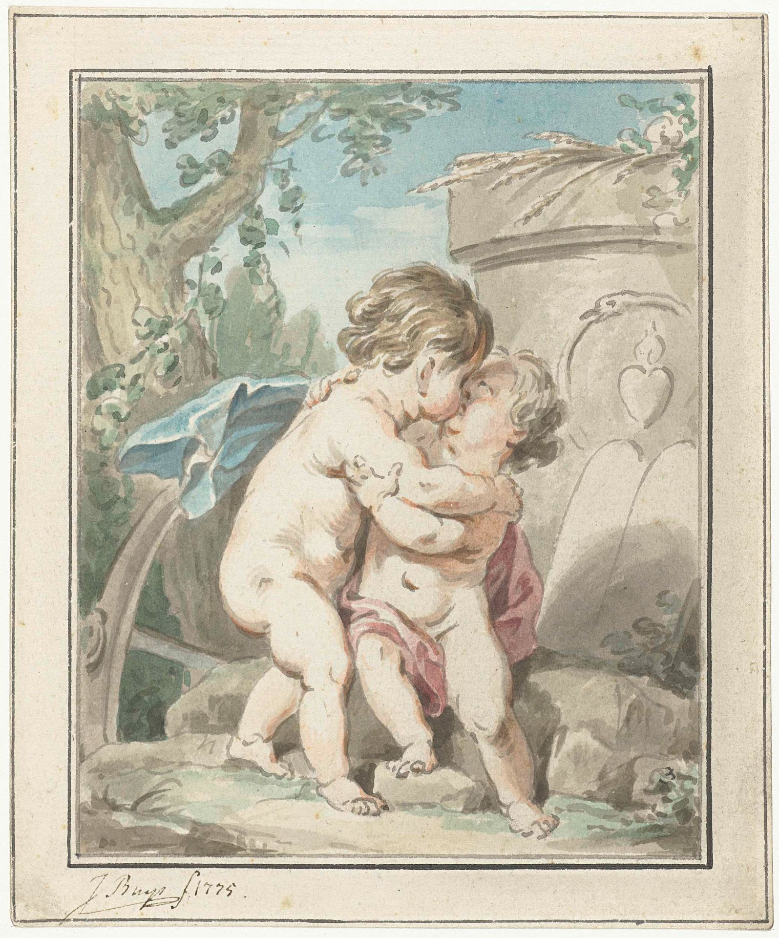 Allegorie op de Liefde by Jacobus Buys