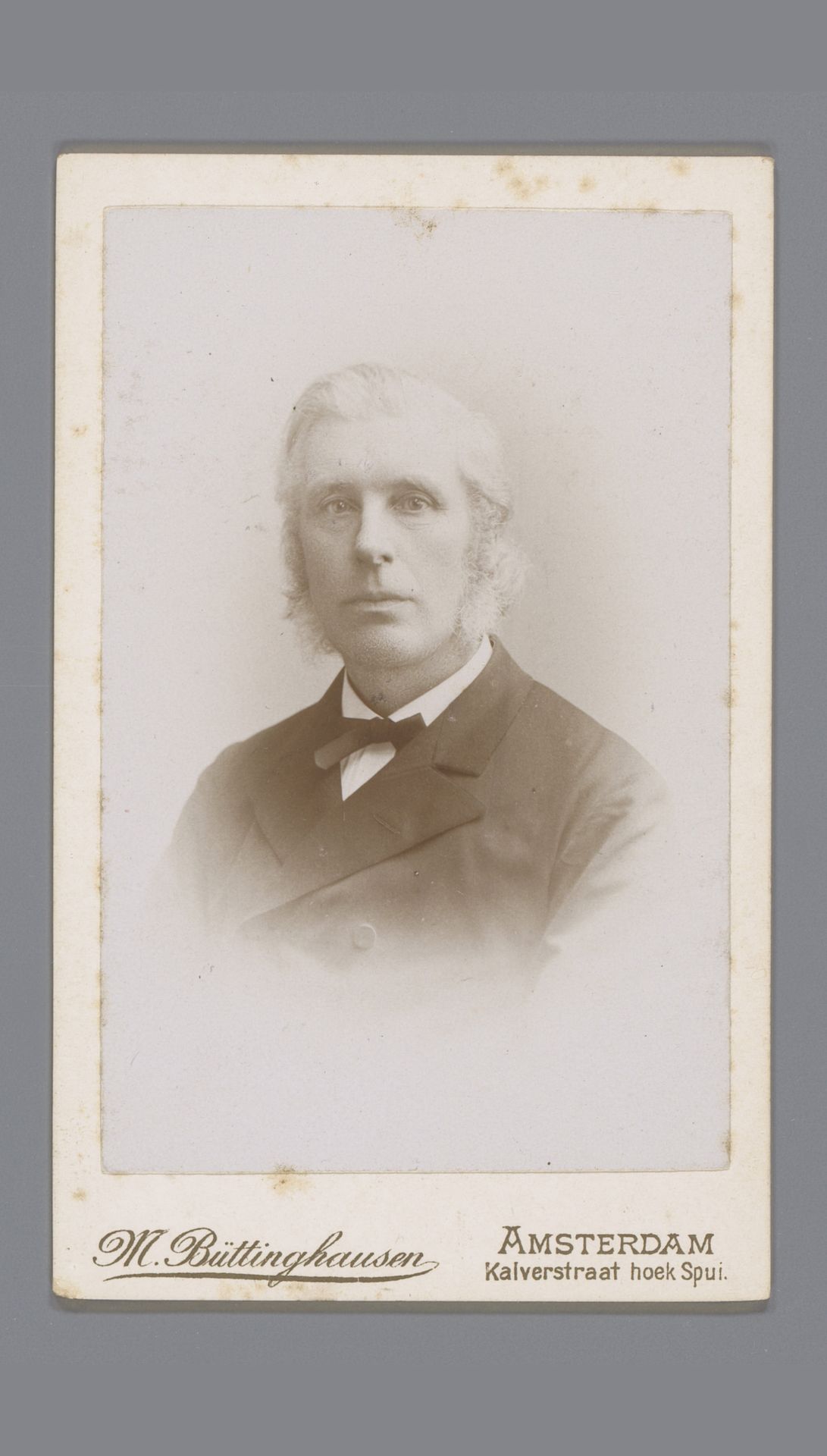 Portret van een onbekende man by Max Büttinghausen