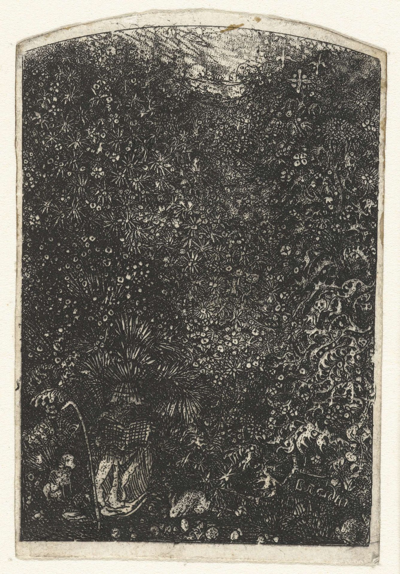 Heilige Hieronymus in landschap by Rodolphe Bresdin